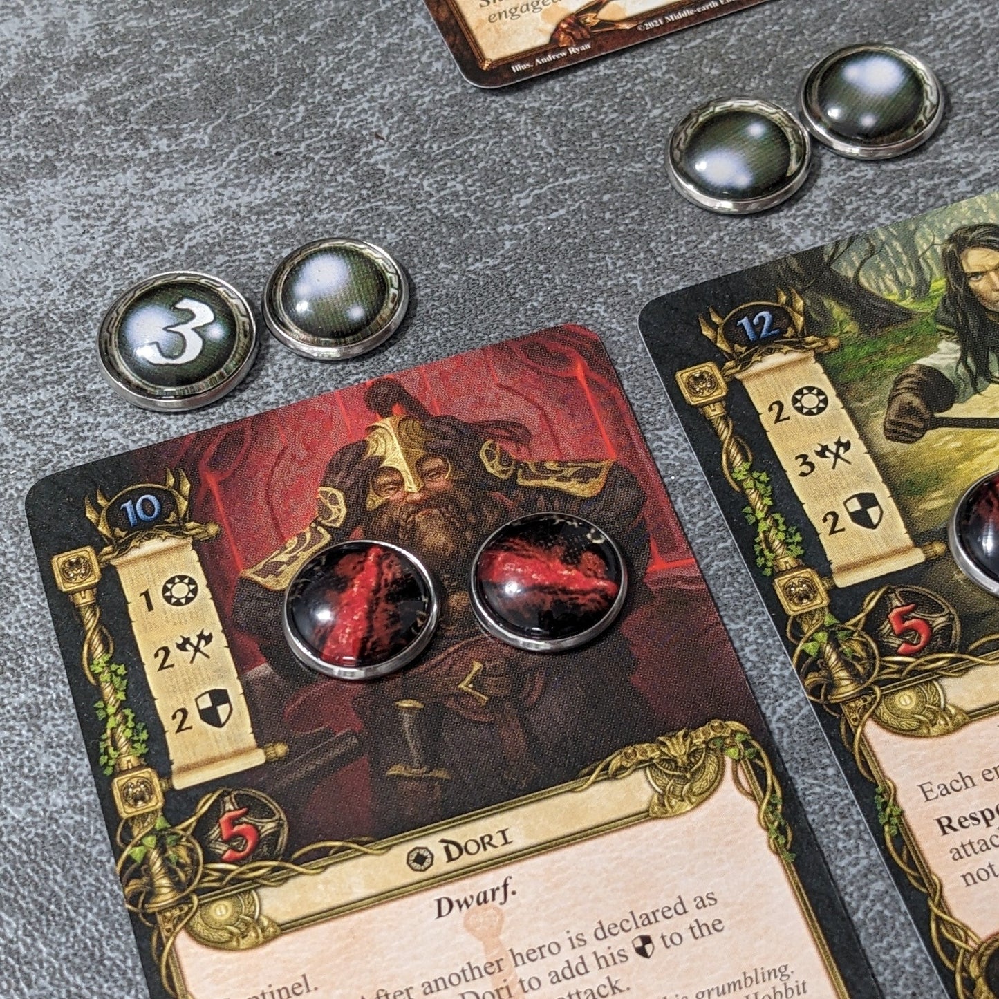 Pack de jetons en verre et en métal non officiels inspirés du jeu de cartes Arkham Horror