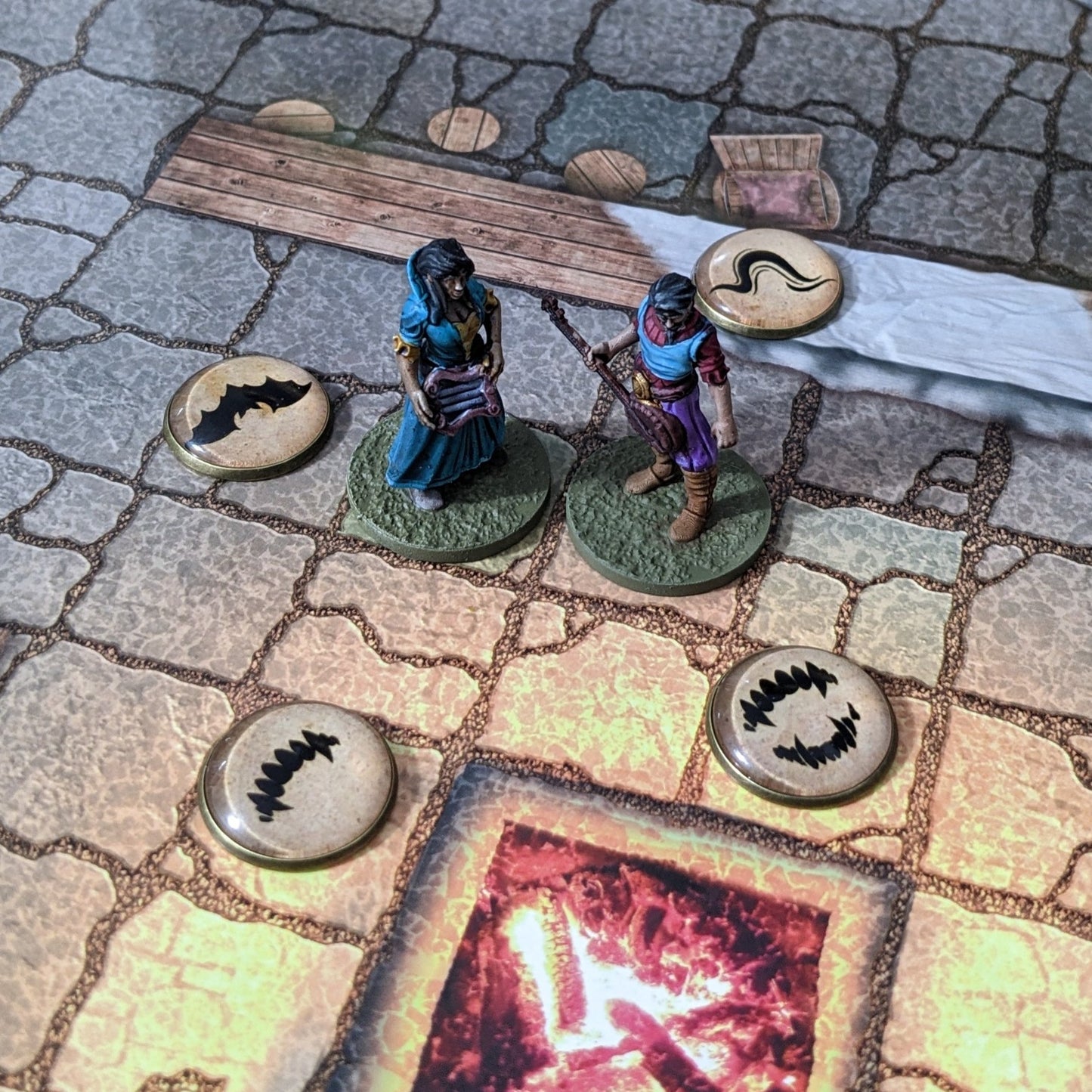 Heroes Set 1 32mm Unpainted Dungeons and Dragons Party 10 Mini Figures