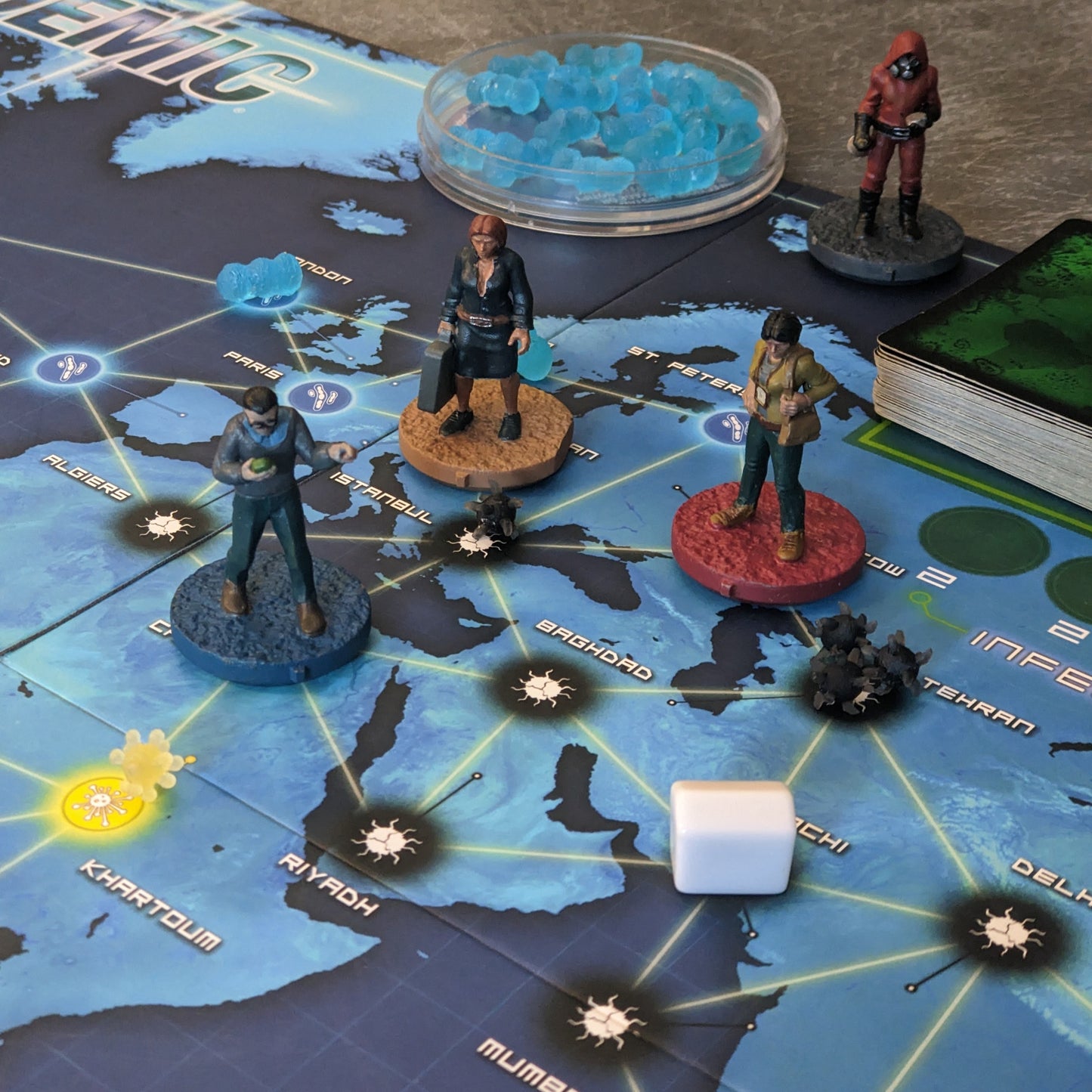 Pandémie au bord du gouffre Extension 32 mm Personnage de jeu de société inspiré Pack de 7 figurines non officielles