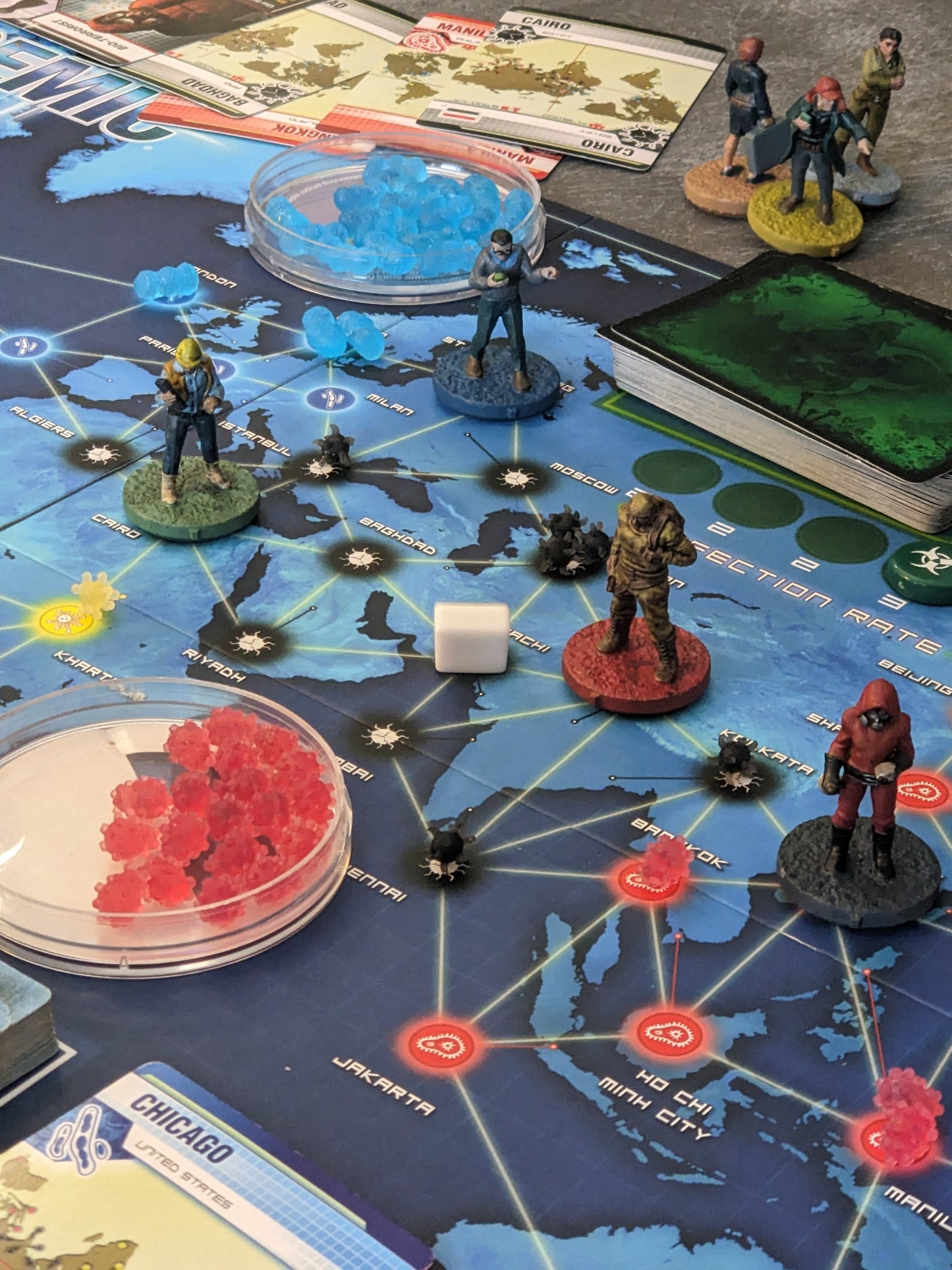 Pandemie-Brettspiel, von Krankheiten inspiriertes inoffizielles Marker-Paket