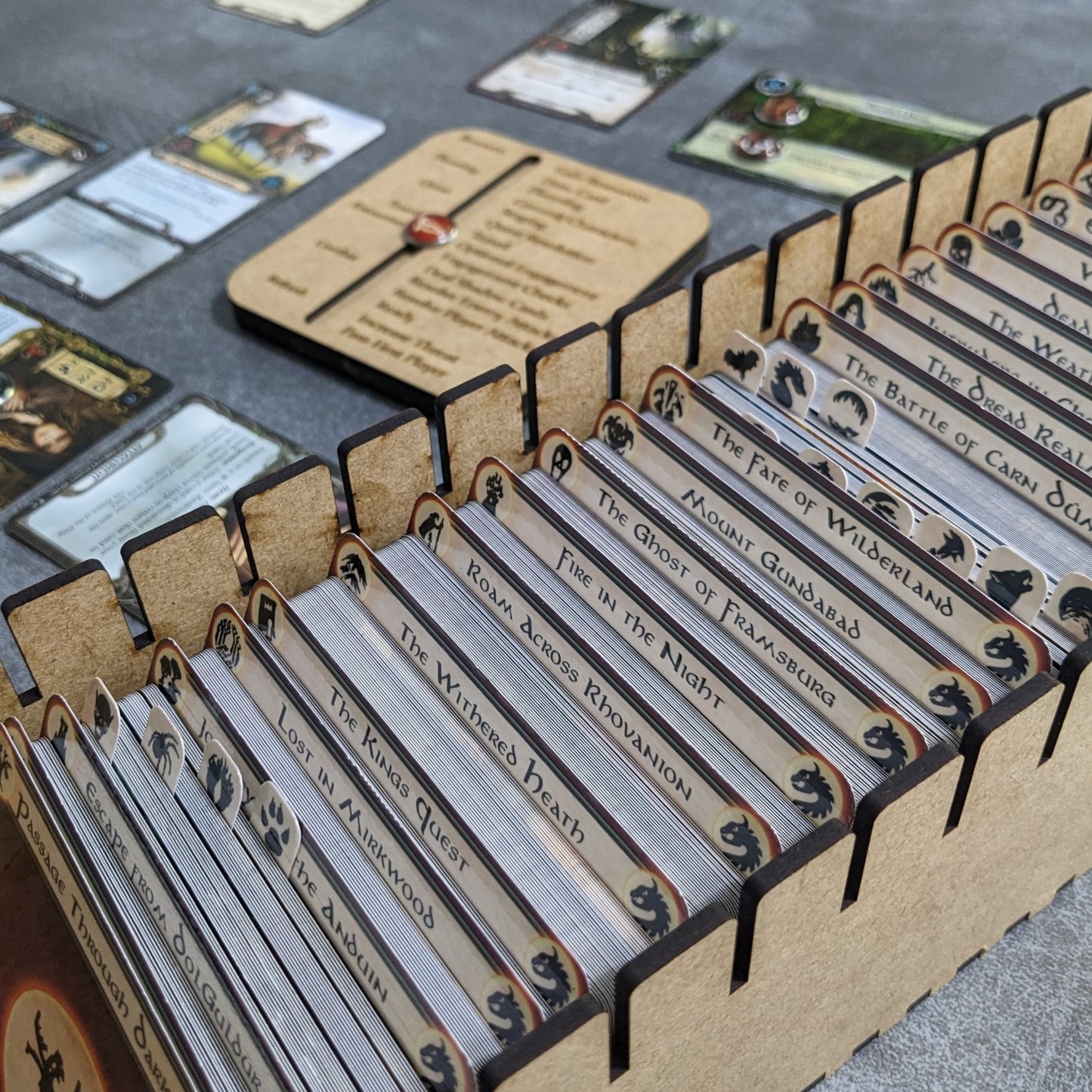 Arkham Horror Das Kartenspiel inspiriertes inoffizielles Token-Paket aus Glas und Metall