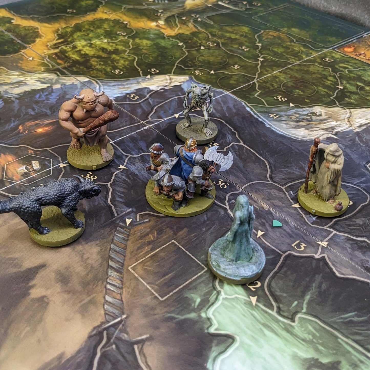 Pack de 41 figurines non officielles inspirées des personnages/monstres/PNJ du jeu de société Legends of Andor 32 mm