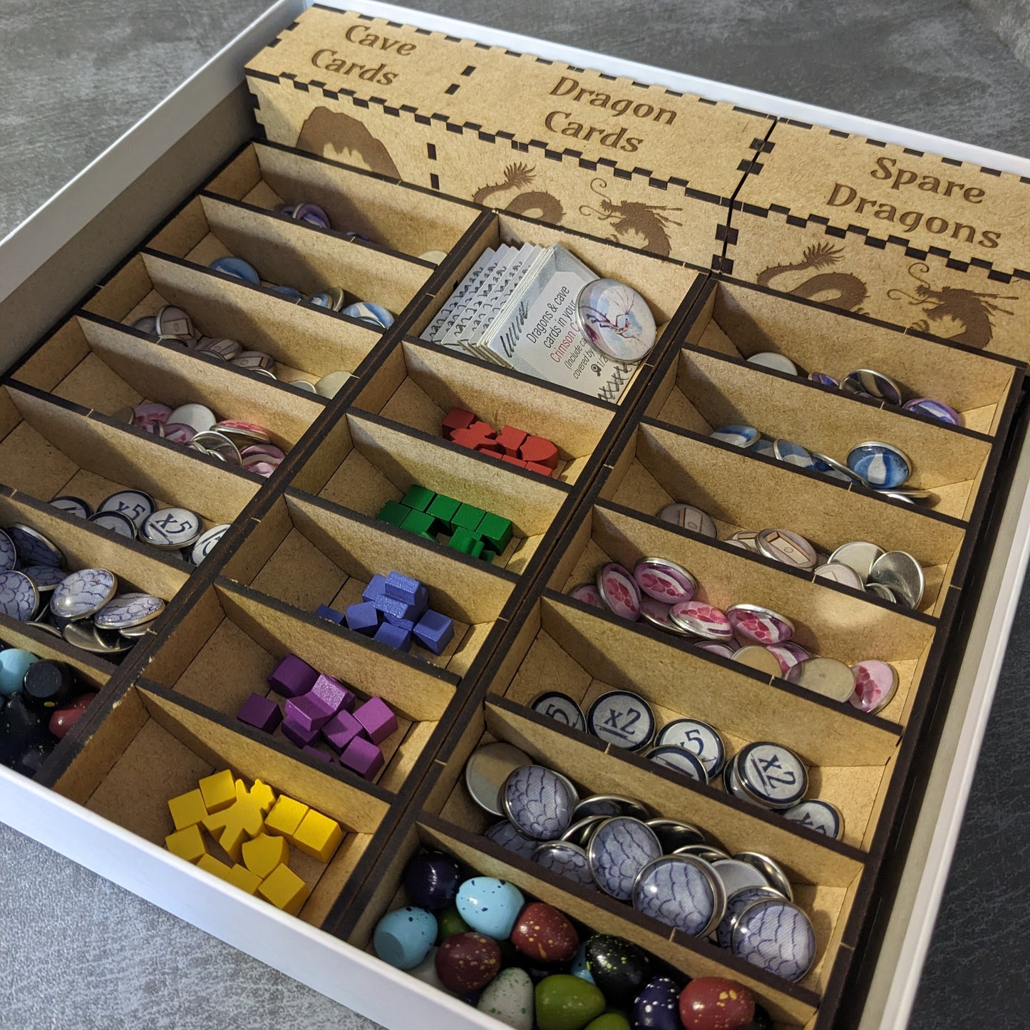 Wyrmspan Board Game Box Insert Organiser Unofficial Storage Solution