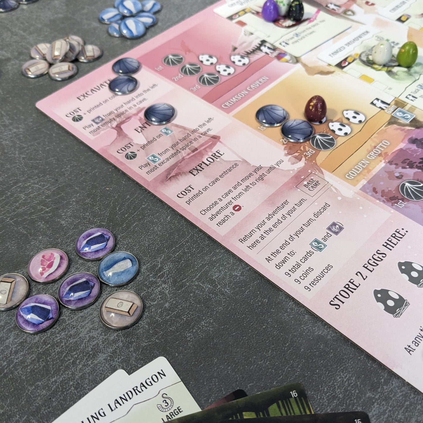 Wyrmspan Board Game Inspired Glass and Metal Unofficial Token Pack