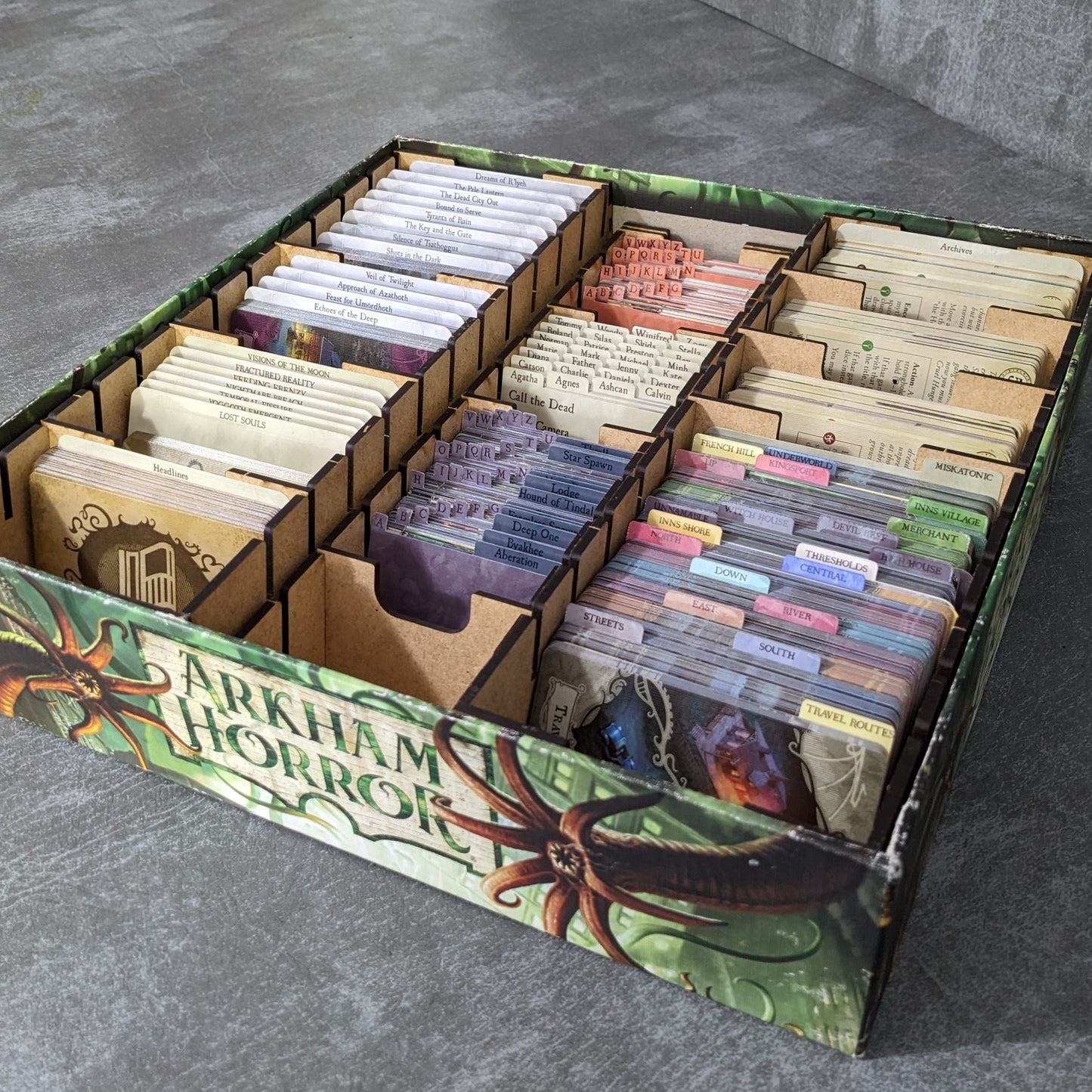 Arkham Horror – Das Brettspiel – Box-Einsatz-Organizer – Inoffizielle Aufbewahrungslösung