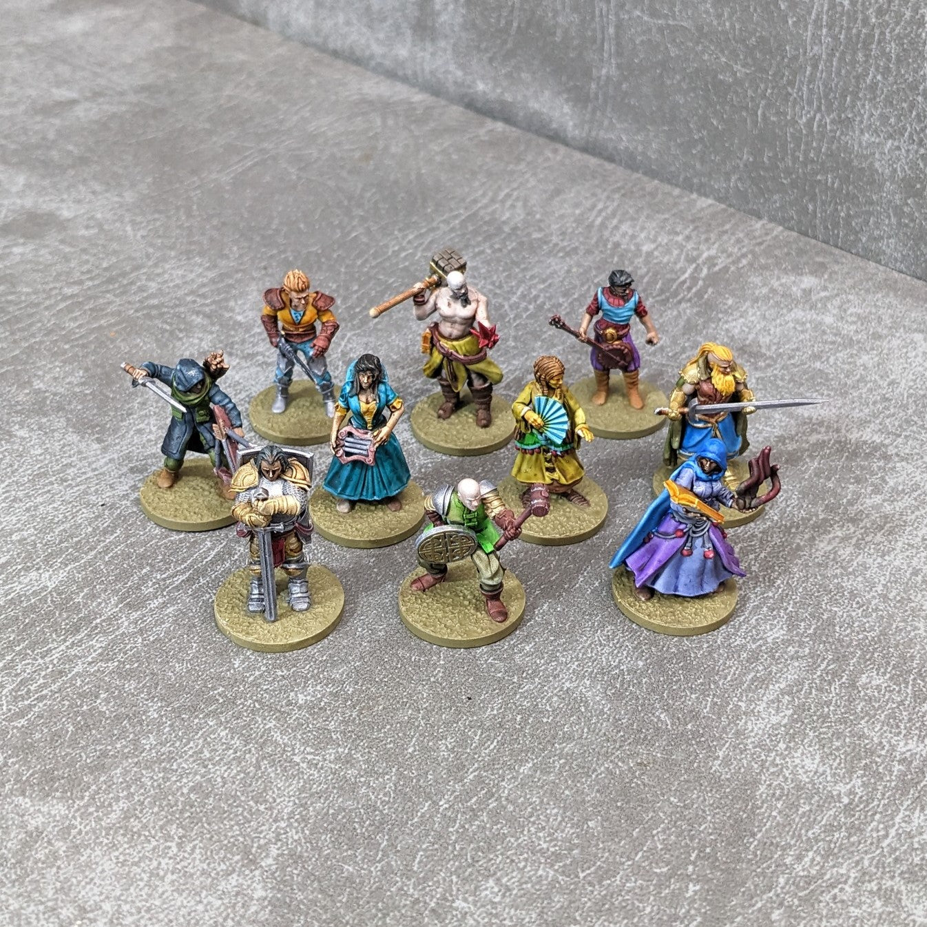 Adventurers Starter Set 3 32mm Dungeons and Dragons Party 10 Minifiguren