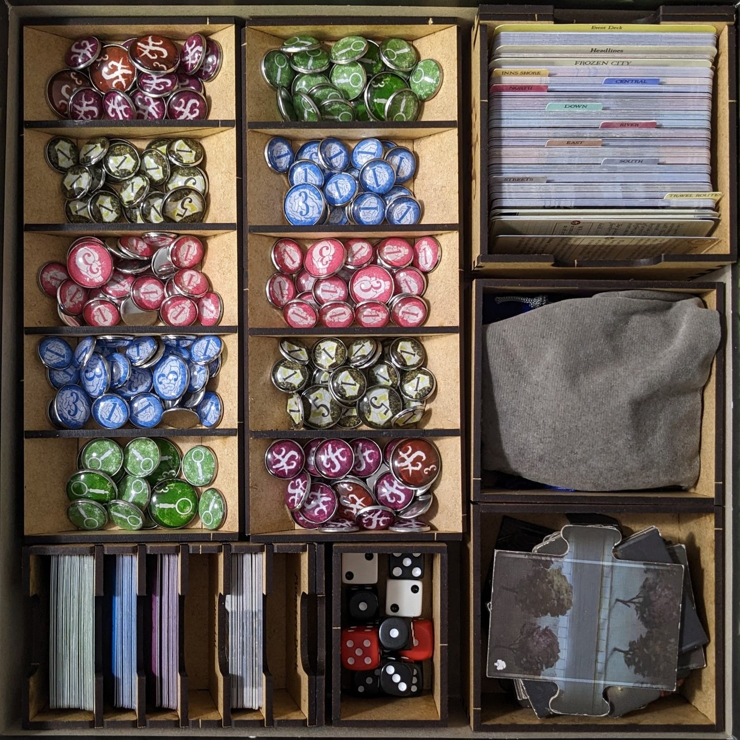 Arkham Horror – Das Brettspiel – Box-Einsatz-Organizer – Inoffizielle Aufbewahrungslösung