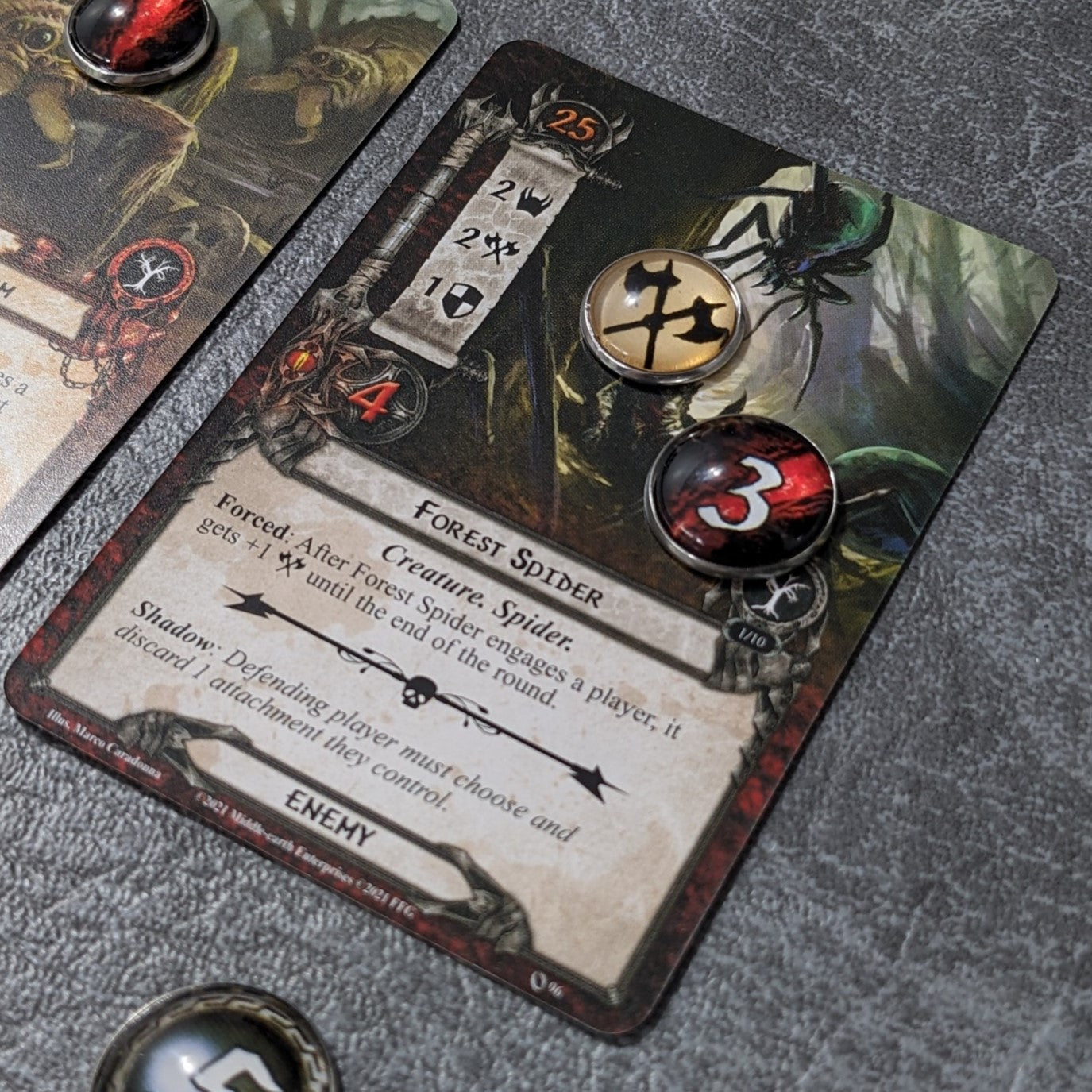 Pack de jetons en verre et en métal non officiels inspirés du jeu de cartes Arkham Horror