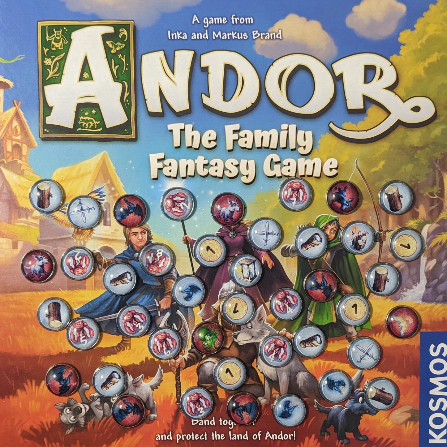 Andor Family Fantasy Board Game Inspired Unofficial Glass and Metal Token Pack