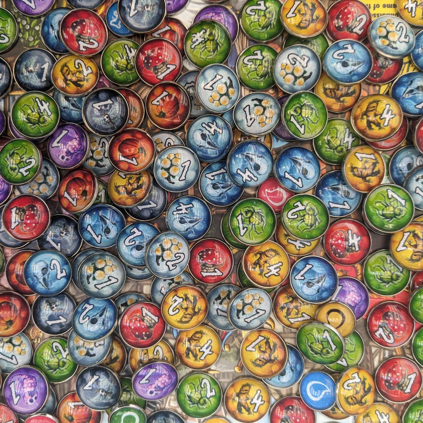 Quacksalber von Quedlinburg Brettspiel inspiriertes inoffizielles Token-Paket aus Glas und Metall