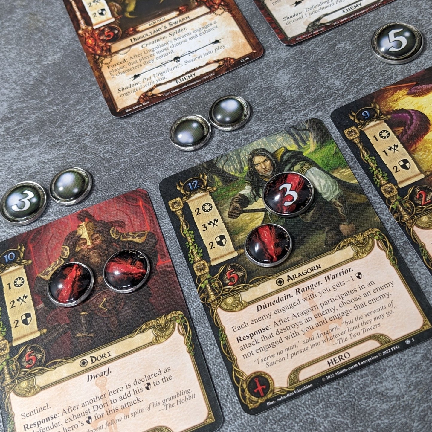 Pack de jetons en verre et en métal non officiels inspirés du jeu de cartes Arkham Horror