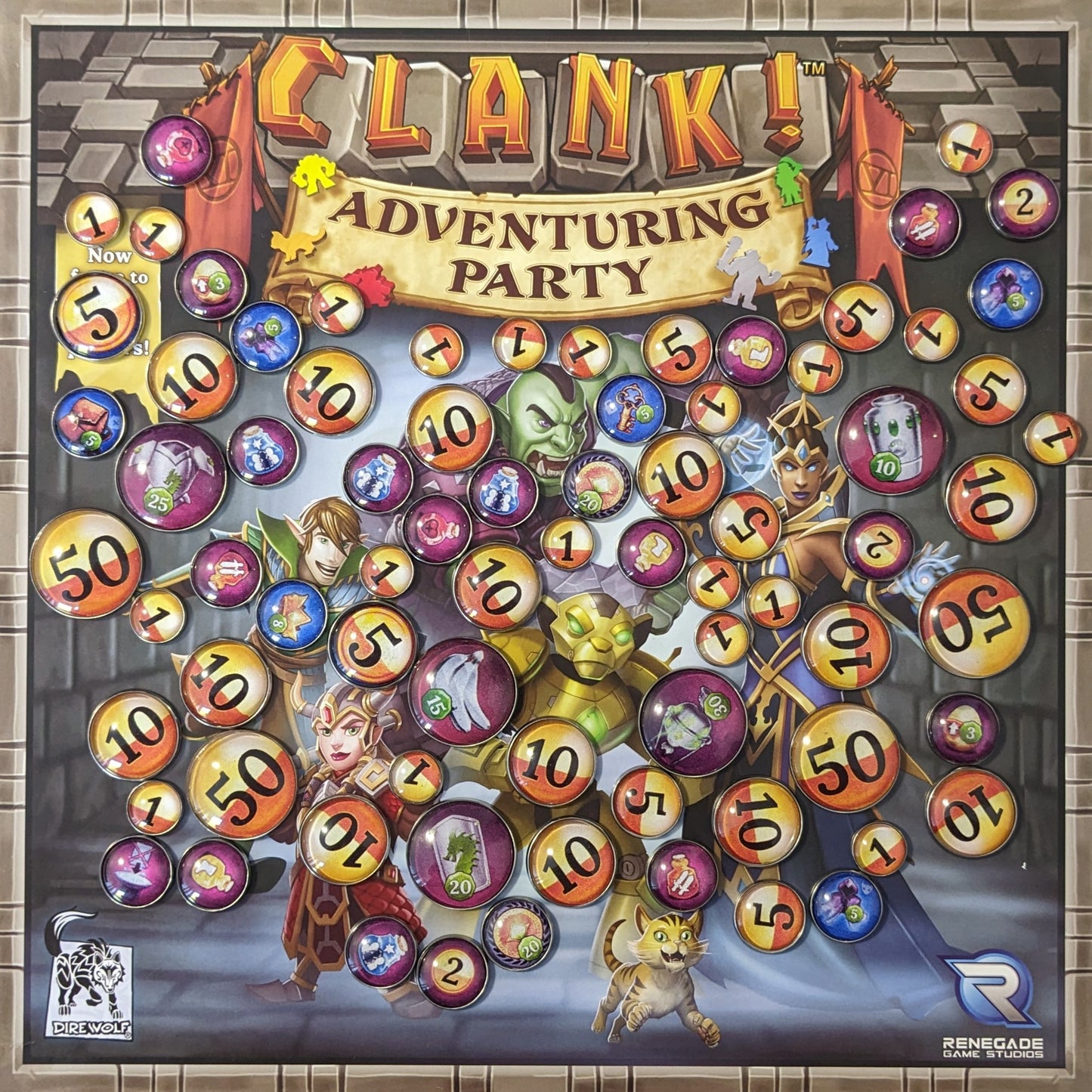 Clank! Adventuring Party Board Game Inspired Unofficial Glass and Metal Token Pack