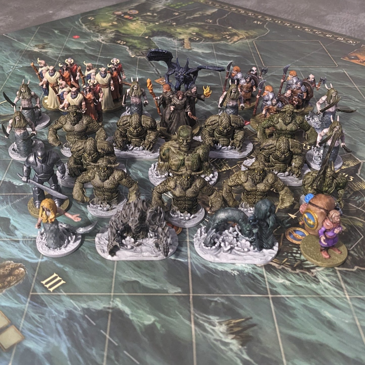 Pack de 30 figurines non officielles inspirées des monstres et des PNJ du jeu de société Legends of Andor 2 32 mm