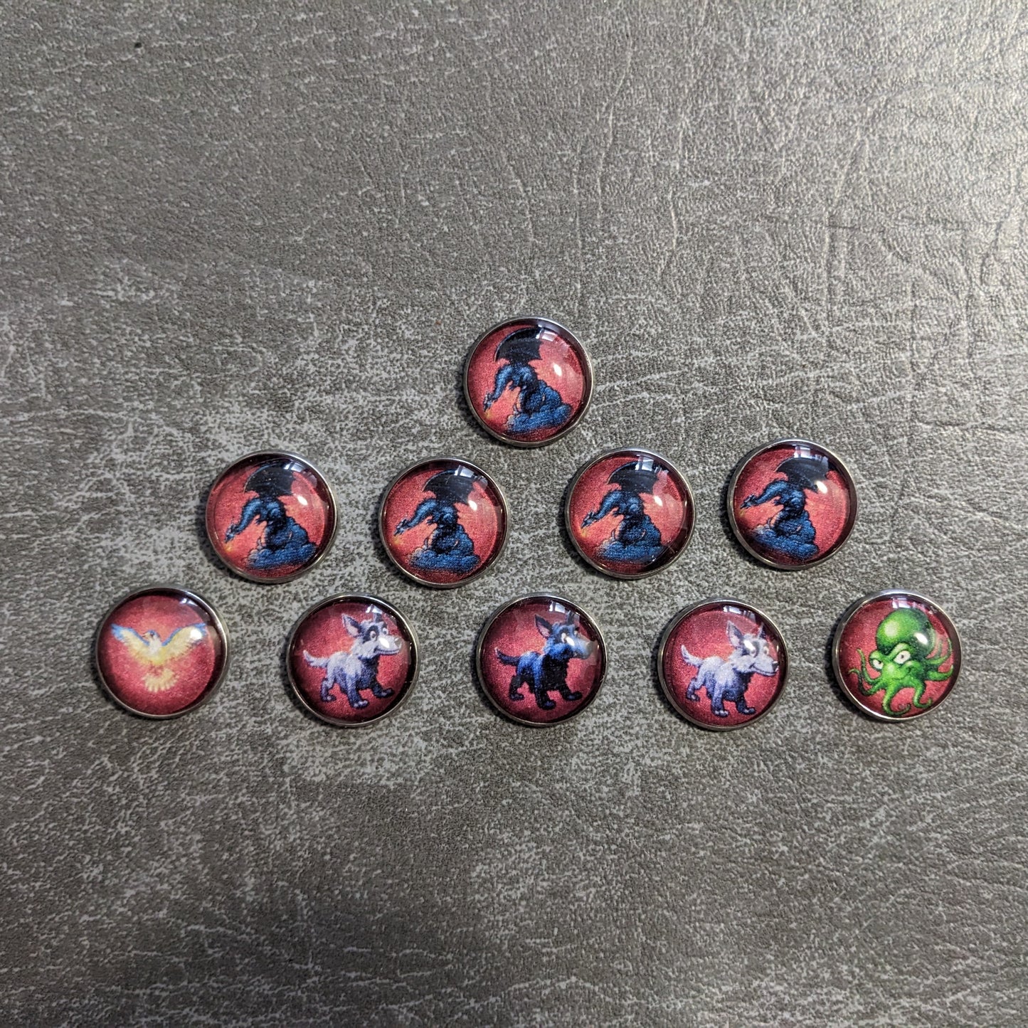Andor Family Fantasy Board Game Inspired Unofficial Glass and Metal Token Pack