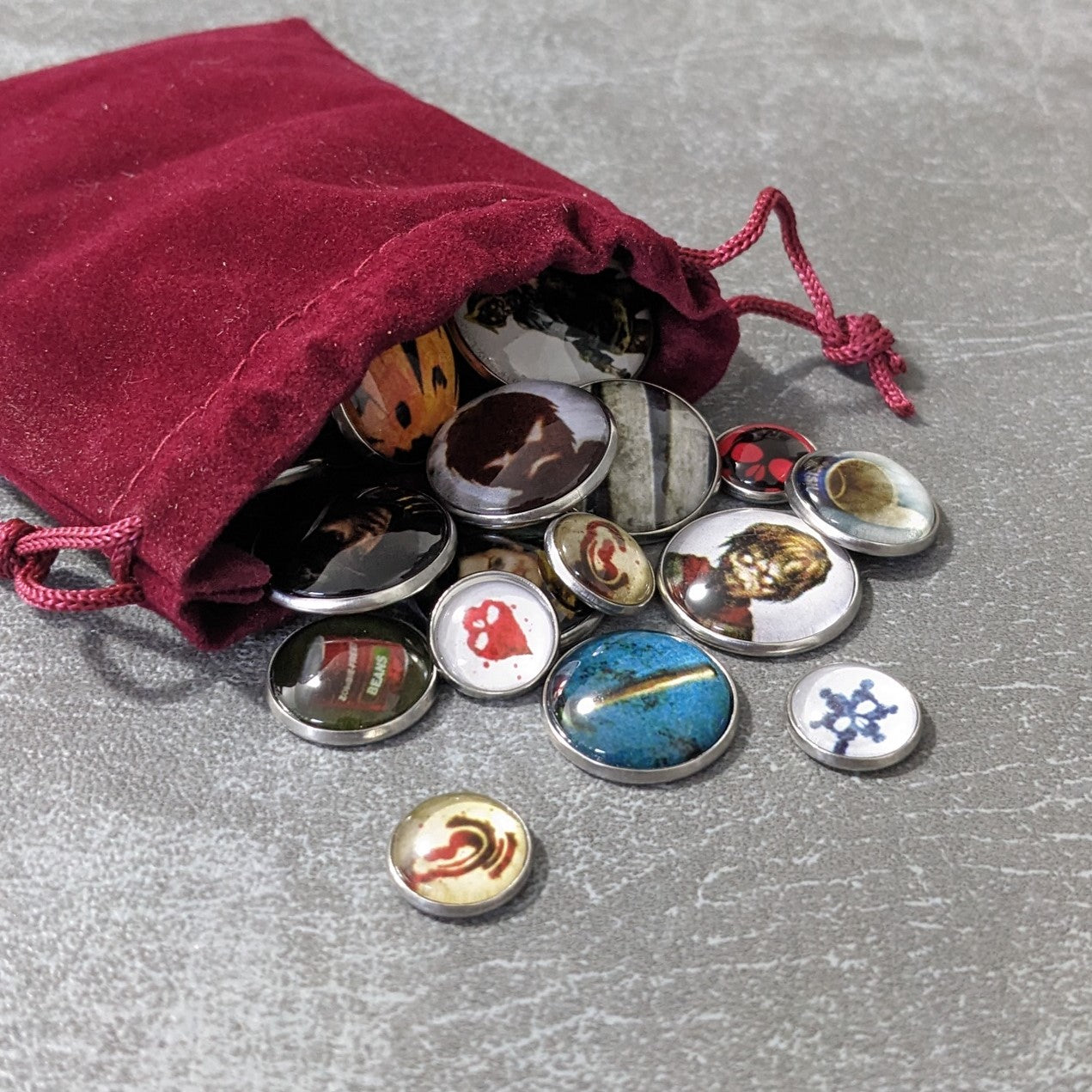 Dead of Winter Brettspiel inspiriertes inoffizielles Token-Paket aus Glas und Metall