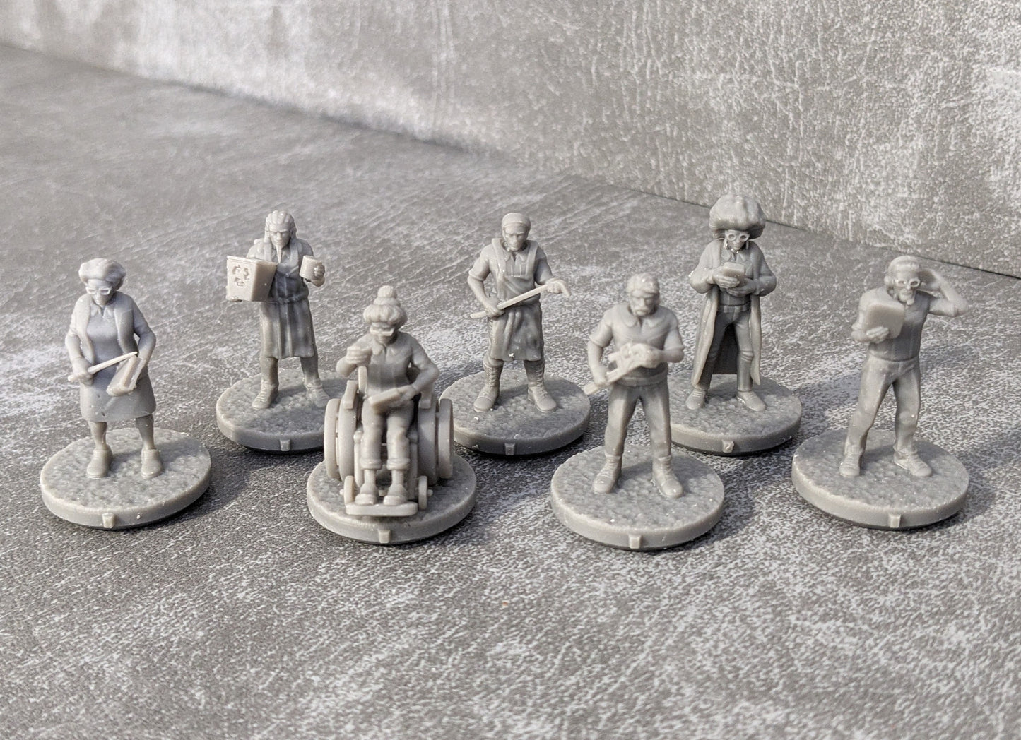 Pandemic Rapid Response Erweiterung 32mm Brettspiel Charakter inspiriert inoffizielles 7 Figuren Paket