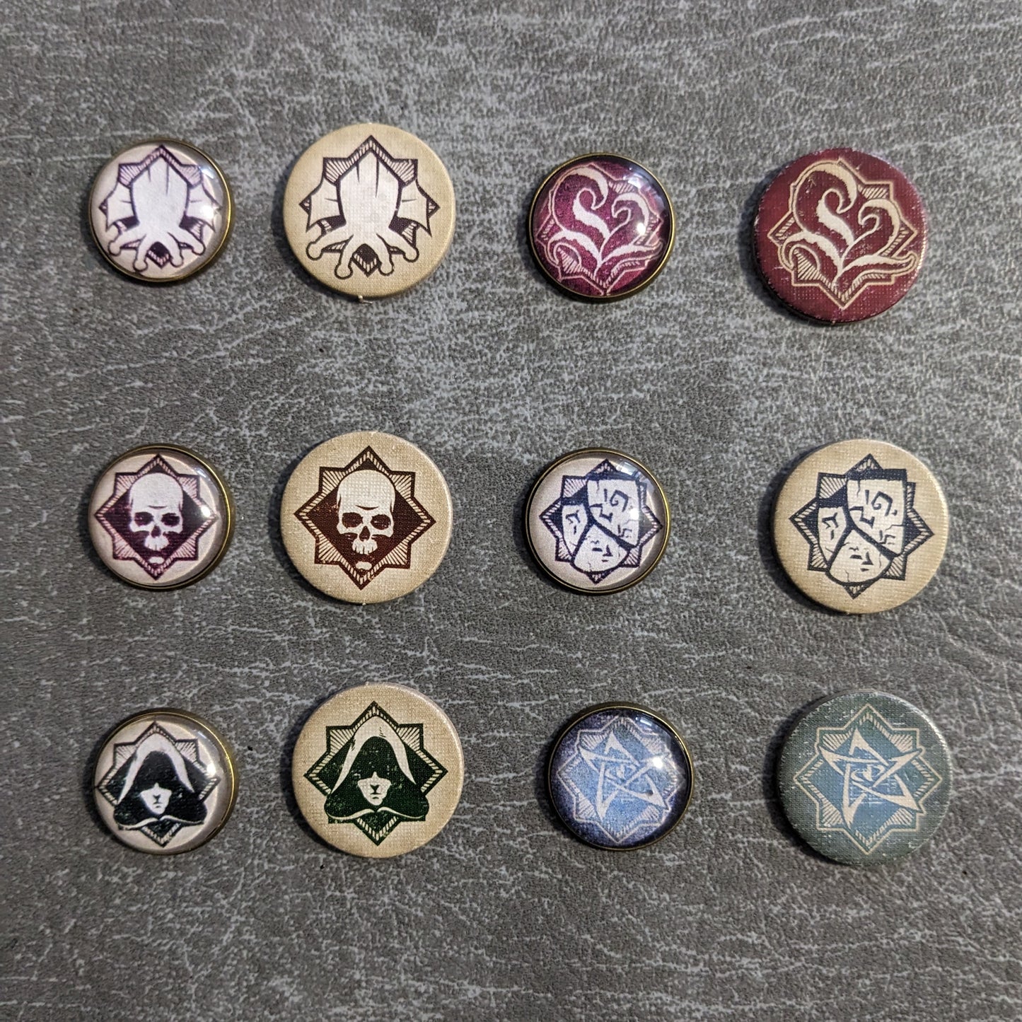 Die Chaostasche Arkham Horror Das Kartenspiel inspiriertes inoffizielles Token-Paket aus Glas und Metall