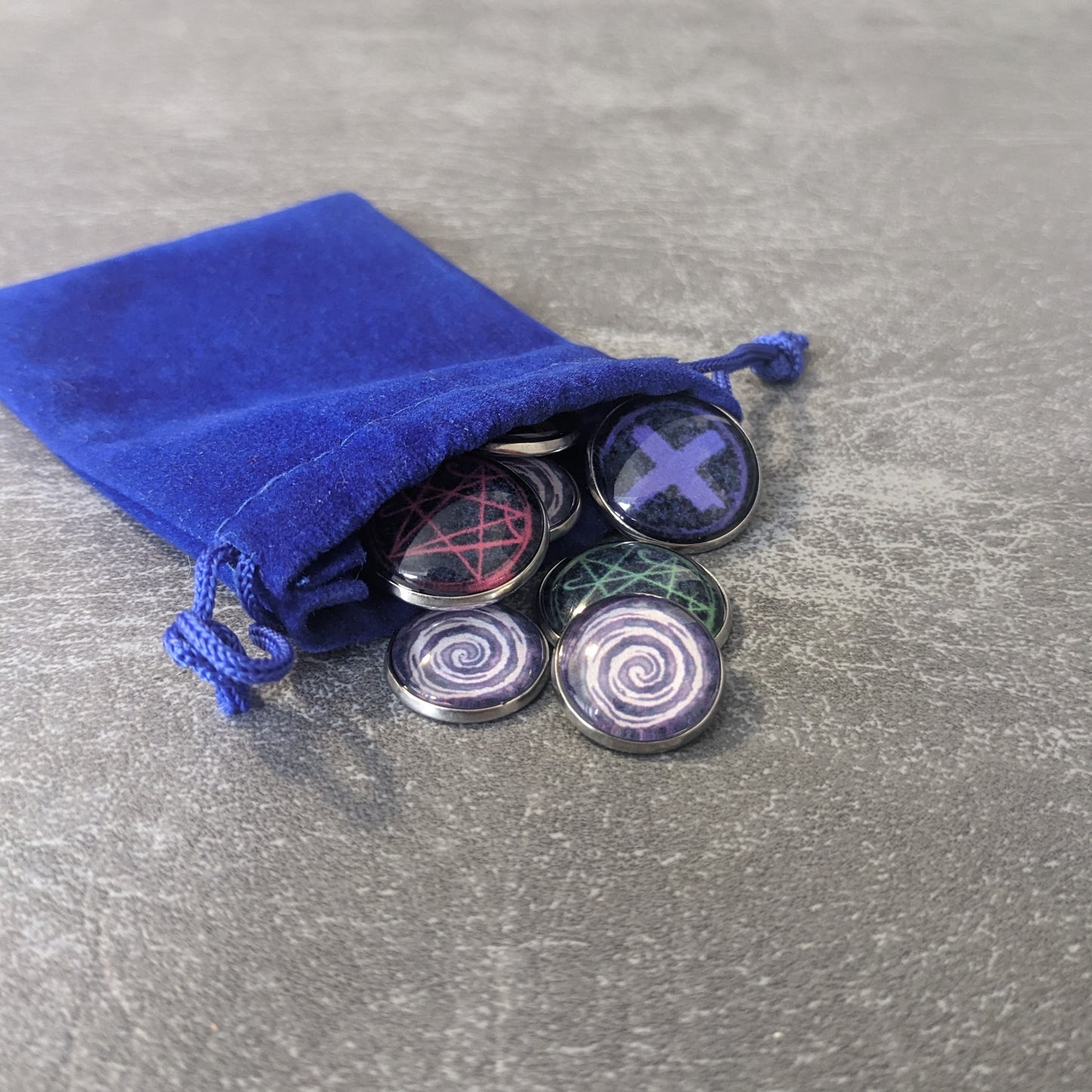 Pandemie: Reign of Cthulhu Brettspiel inspiriertes inoffizielles Token-Paket aus Glas und Metall
