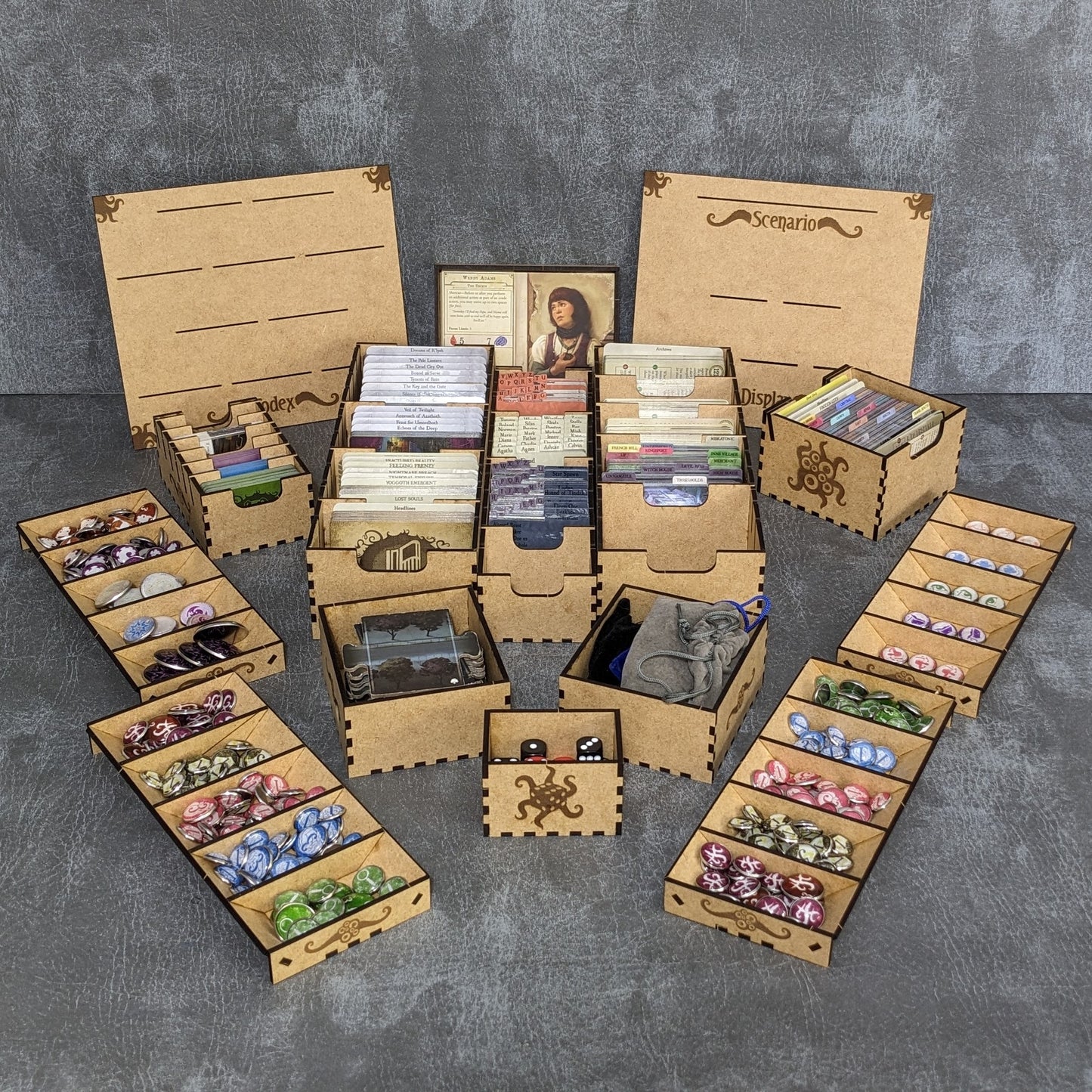 Arkham Horror – Das Brettspiel – Box-Einsatz-Organizer – Inoffizielle Aufbewahrungslösung