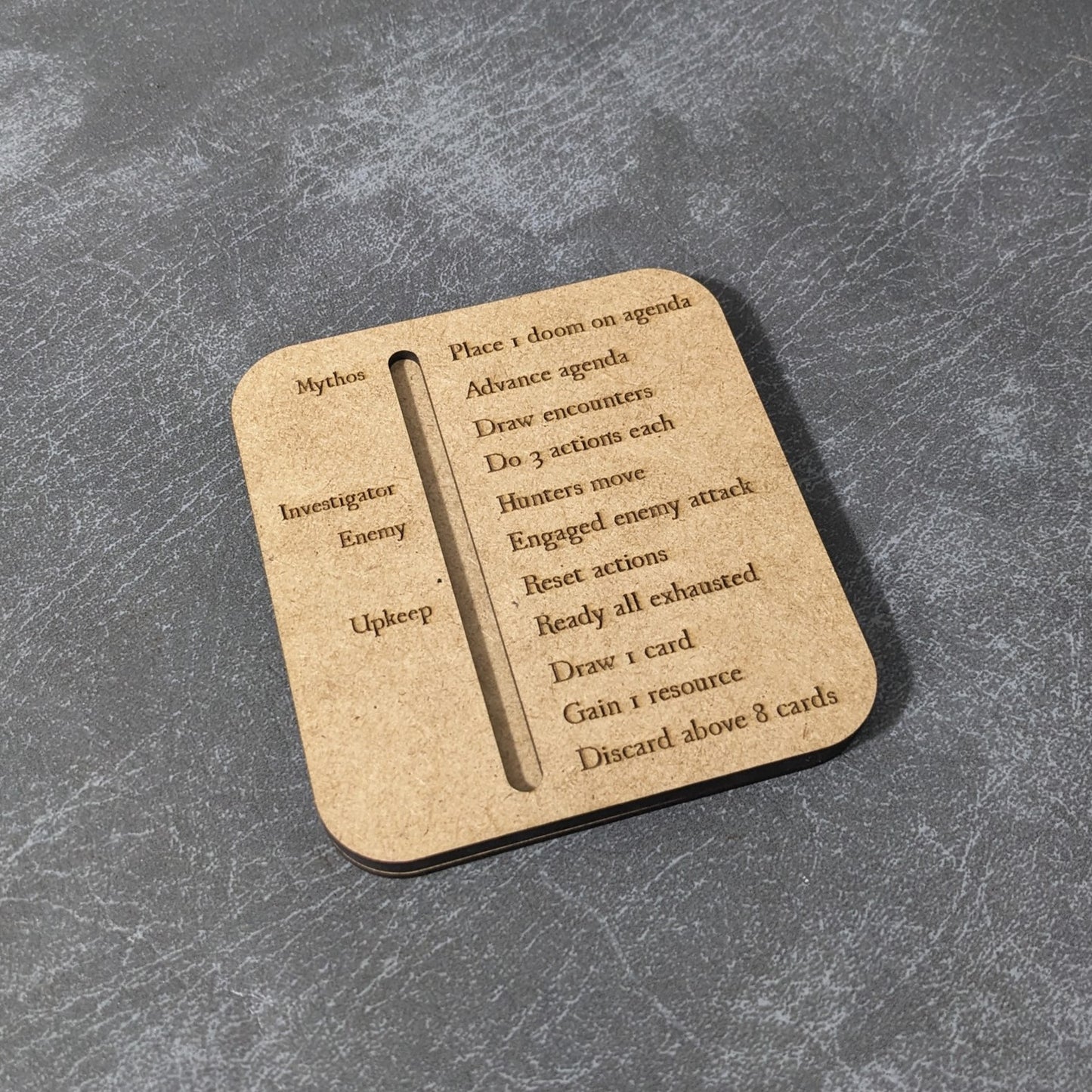 Arkham Horror The Card Game Inspired Magnetic Round Tracker Board