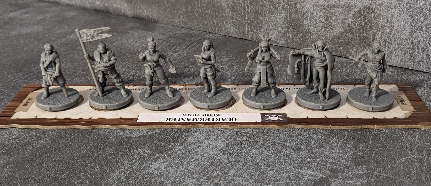 Forgotten Waters 32mm Board Game Character Inspired Unofficial 7 Figure Pack