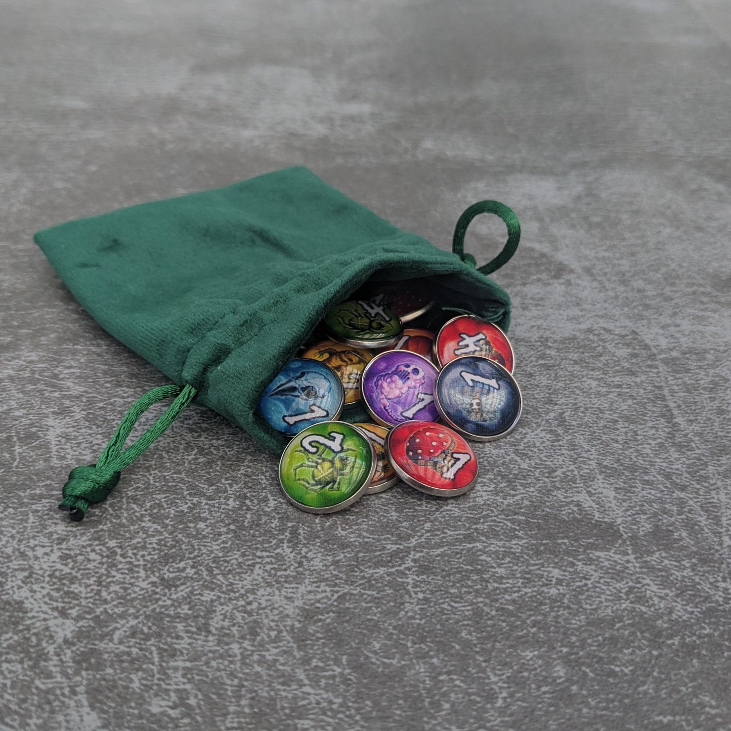 Quacksalber von Quedlinburg Brettspiel inspiriertes inoffizielles Token-Paket aus Glas und Metall