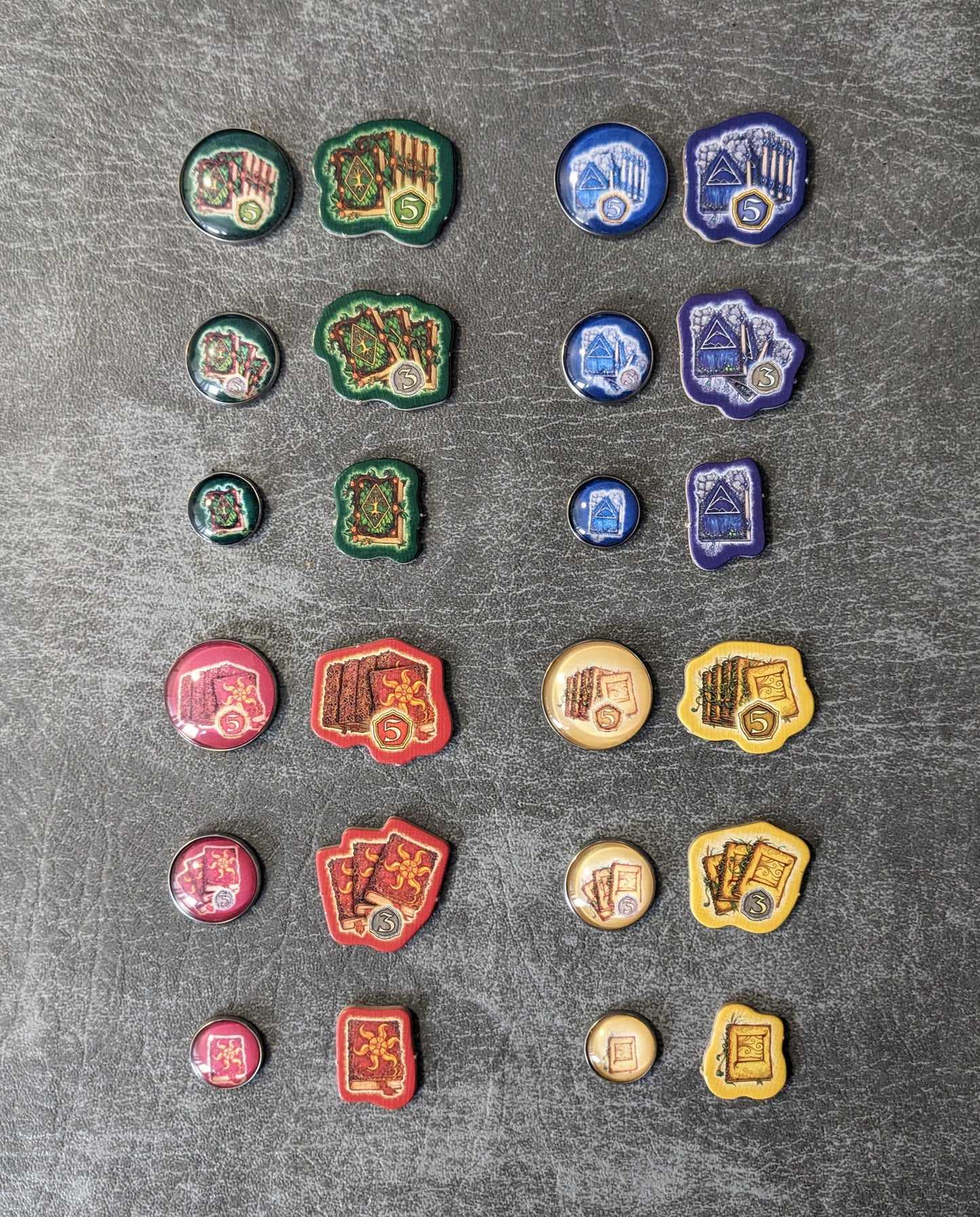 Pack de jetons en verre et en métal non officiels inspirés du jeu de société légendaire