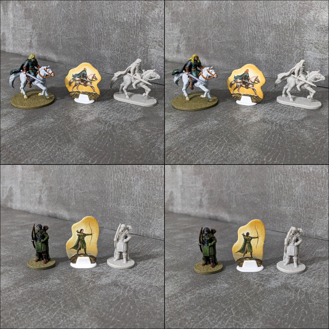 Legends of Andor 3 32mm Unpainted Board Game Character Inspired Unofficial Figure Pack
