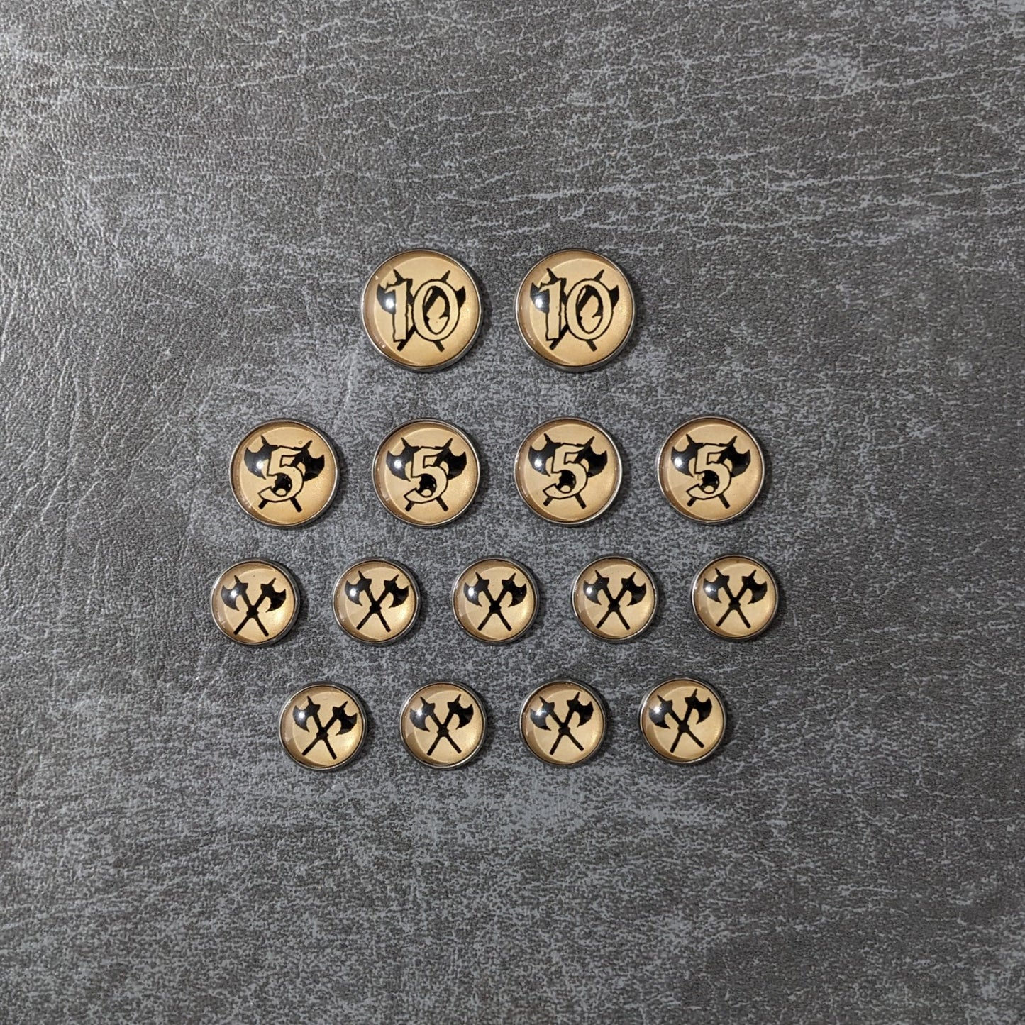 Pack de jetons en verre et en métal non officiels inspirés du jeu de cartes Arkham Horror