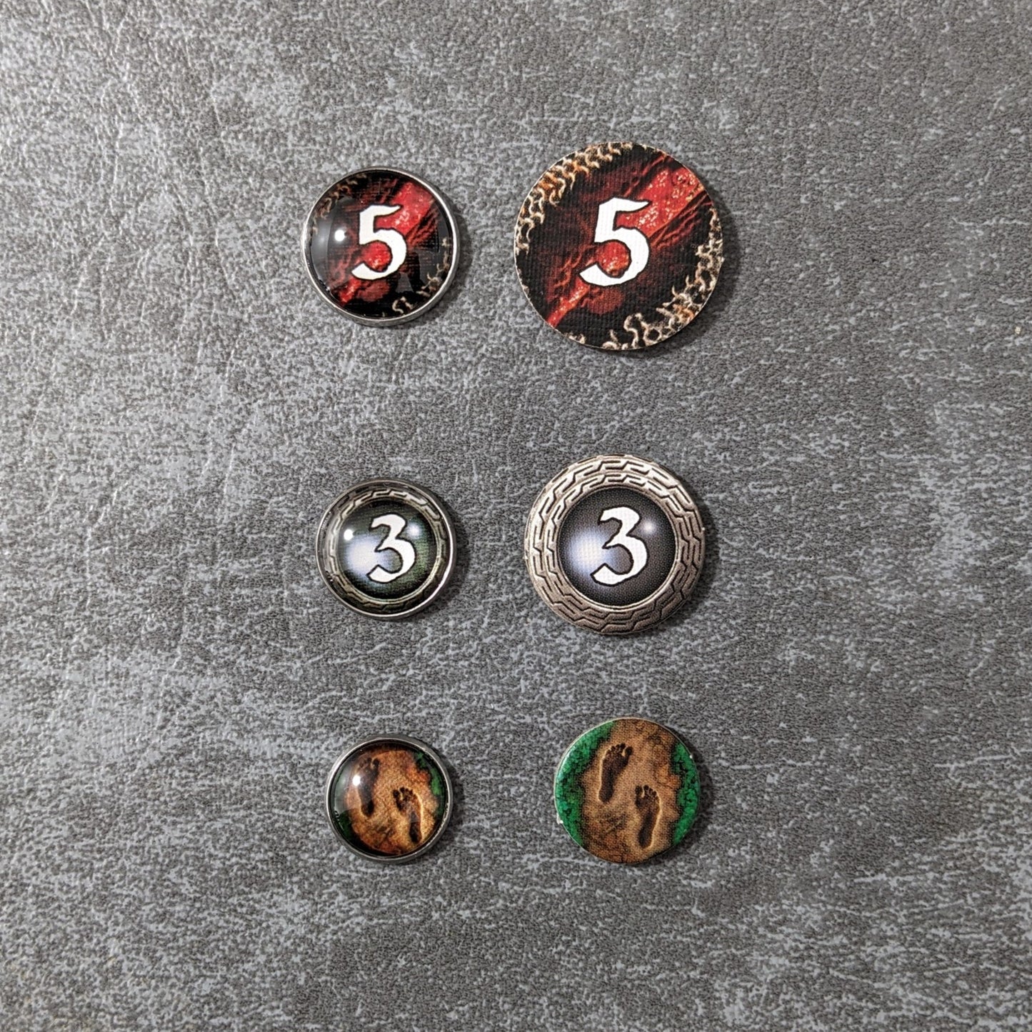 Pack de jetons en verre et en métal non officiels inspirés du jeu de cartes Arkham Horror