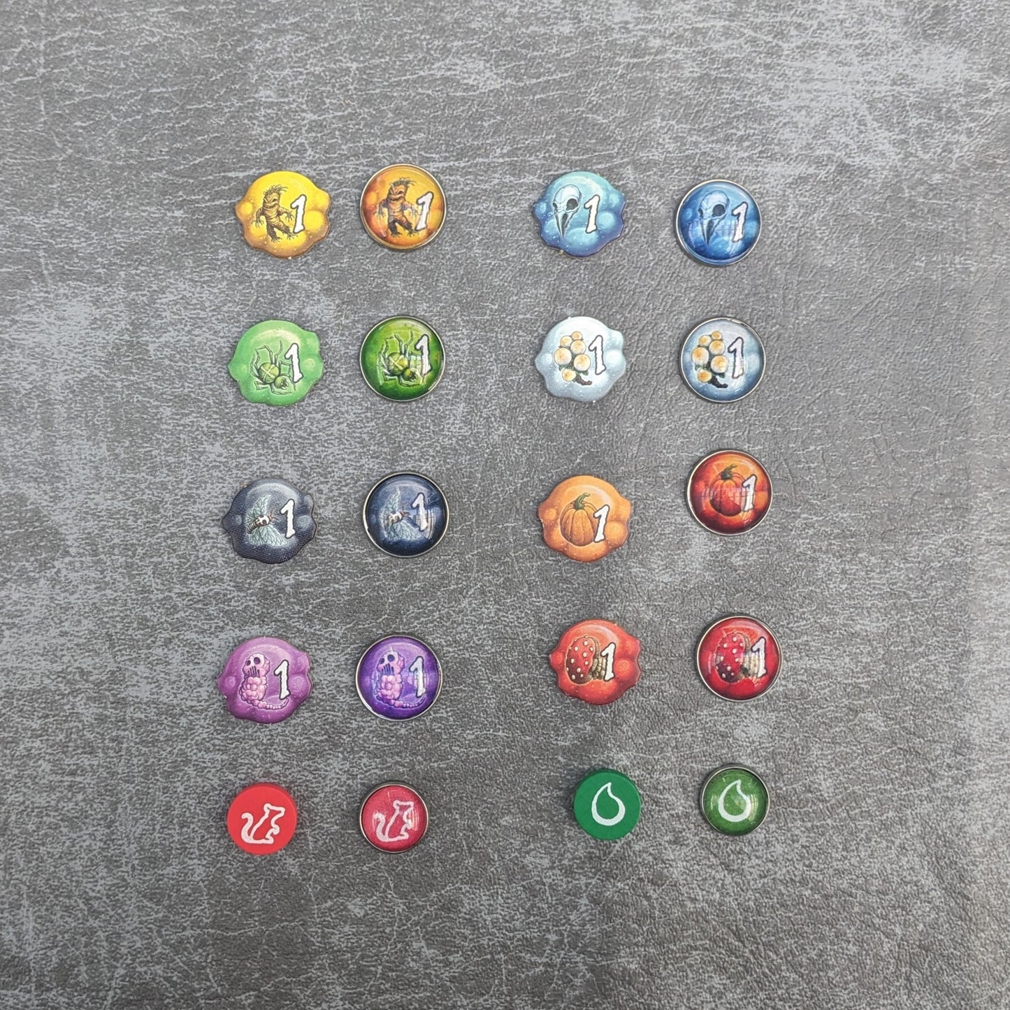 Quacksalber von Quedlinburg Brettspiel inspiriertes inoffizielles Token-Paket aus Glas und Metall
