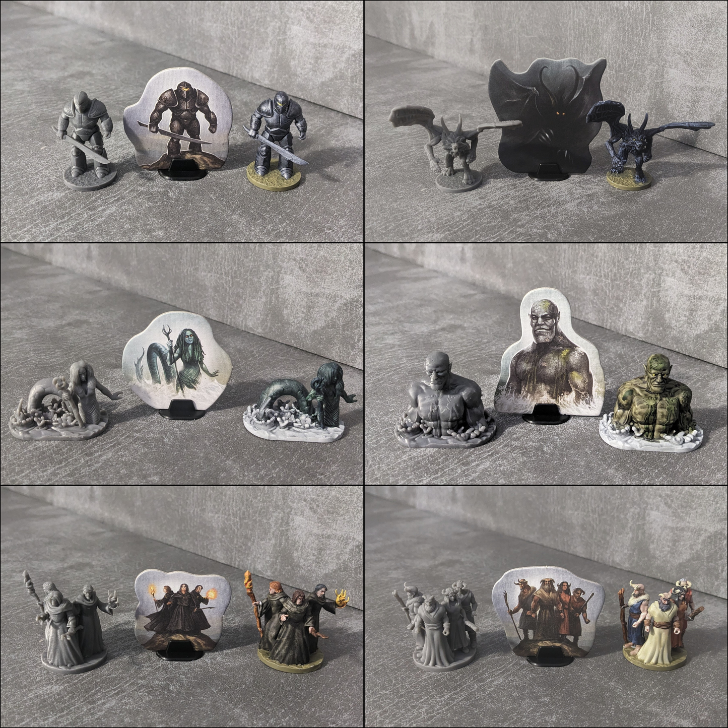 Pack de 30 figurines non officielles inspirées des monstres et des PNJ du jeu de société Legends of Andor 2 32 mm