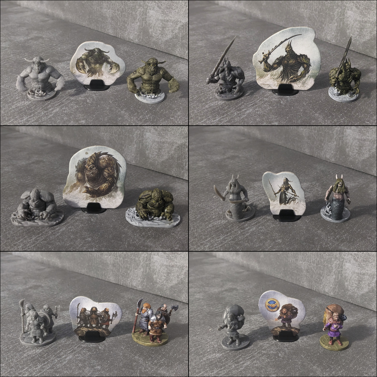 Pack de 30 figurines non officielles inspirées des monstres et des PNJ du jeu de société Legends of Andor 2 32 mm