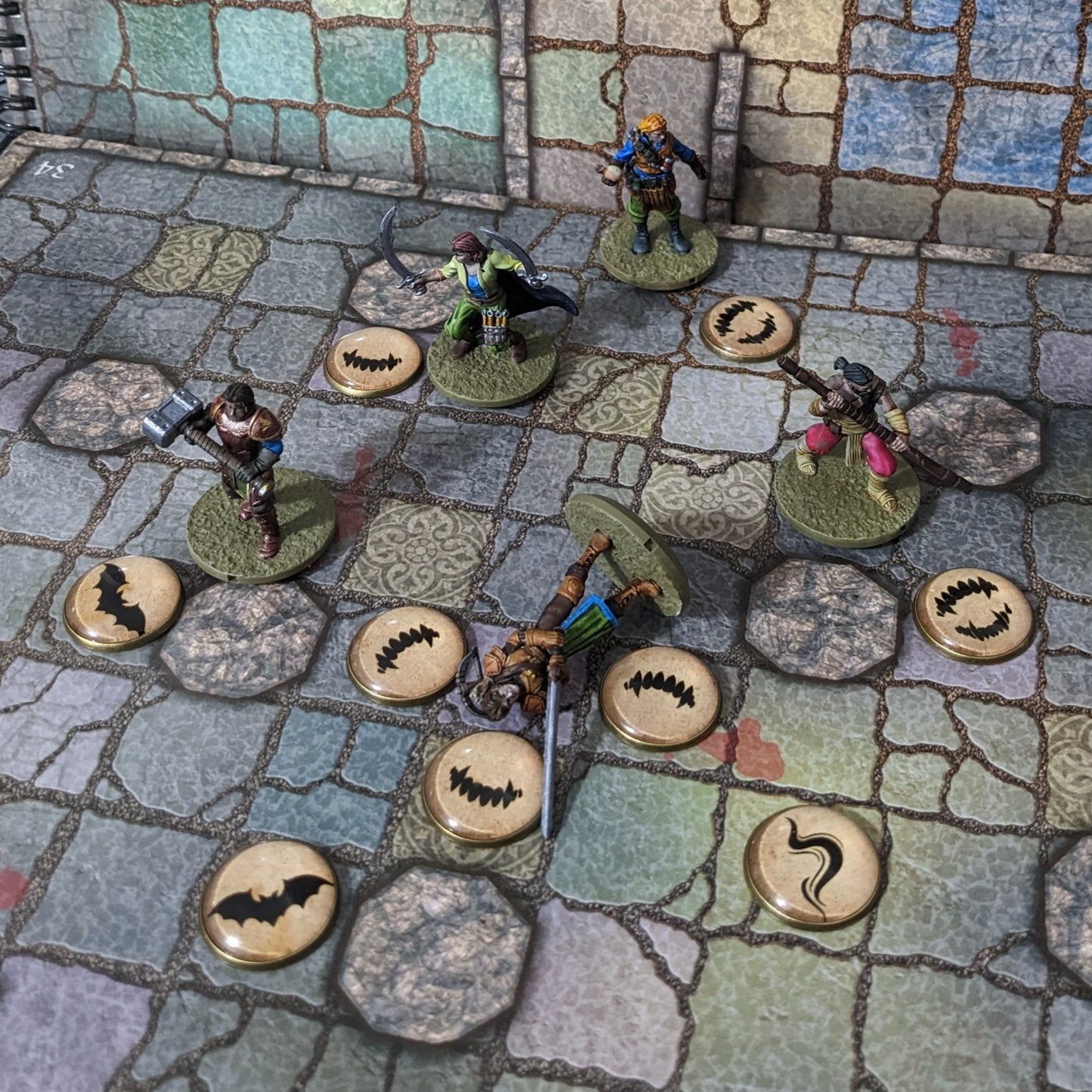 Dungeons and Dragons Vampire Monster Encounter Glass and Metal 15 Piece Token Pack