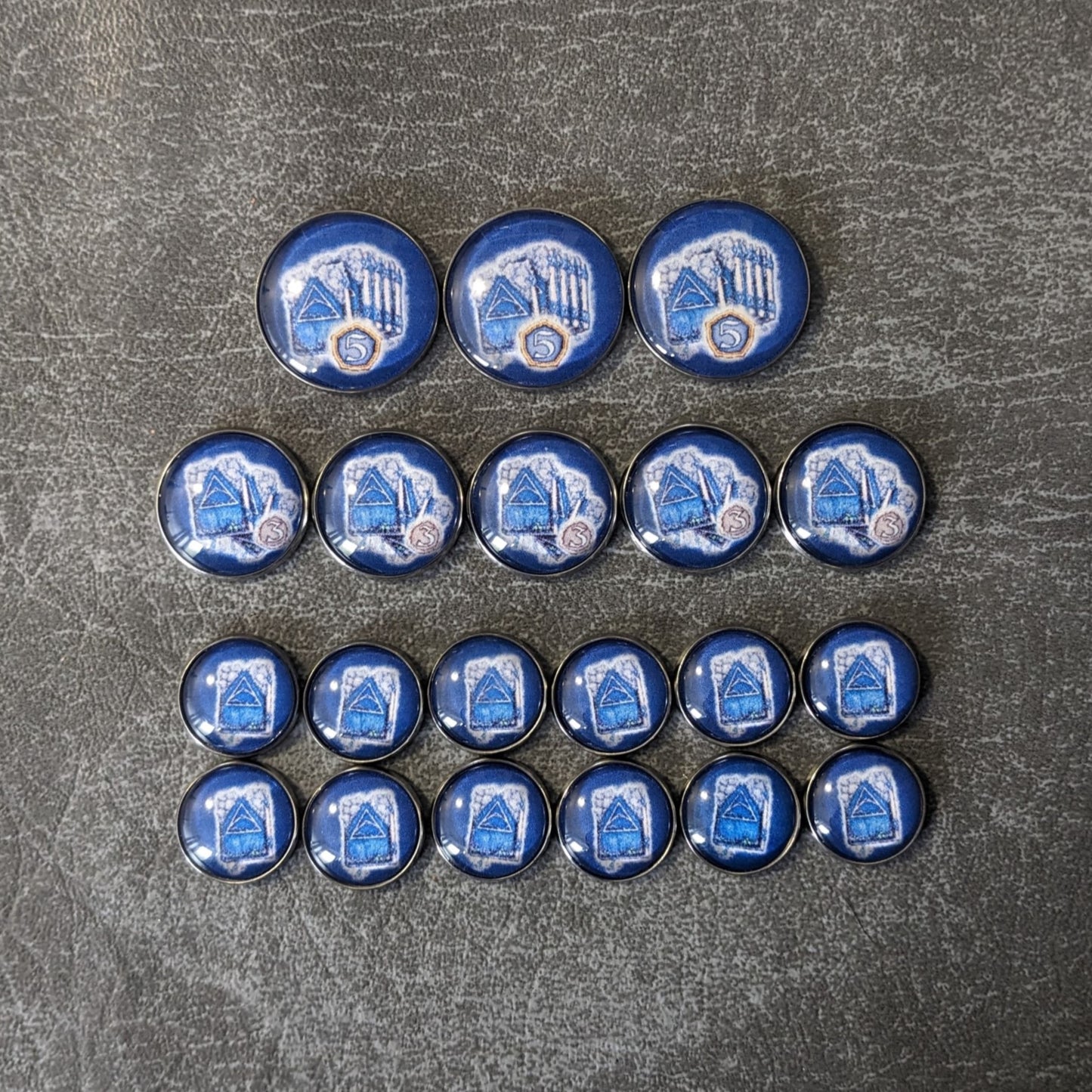 Pack de jetons en verre et en métal non officiels inspirés du jeu de société légendaire