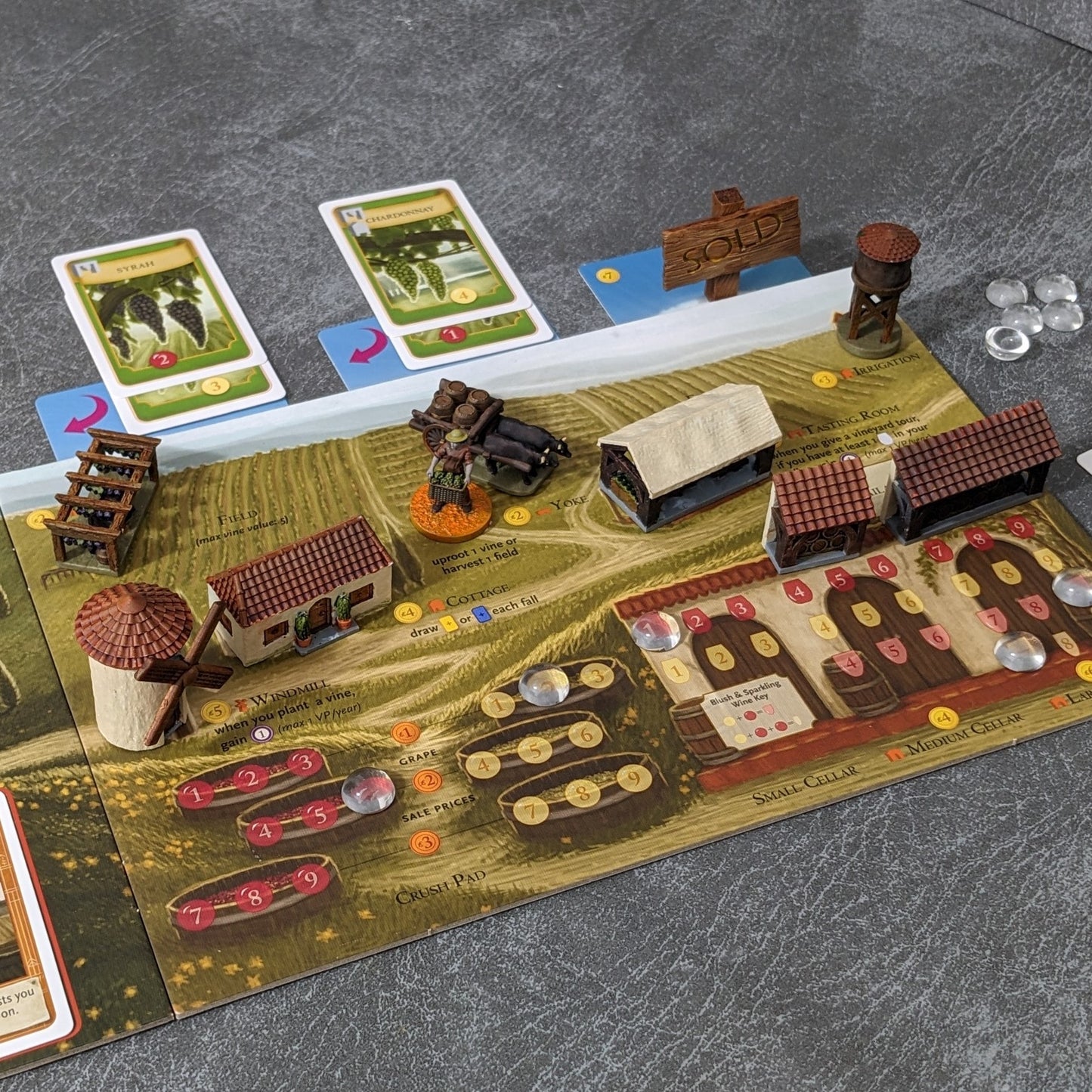Viticulture Board Game Inspired Unofficial Structures Building Upgrade Pack