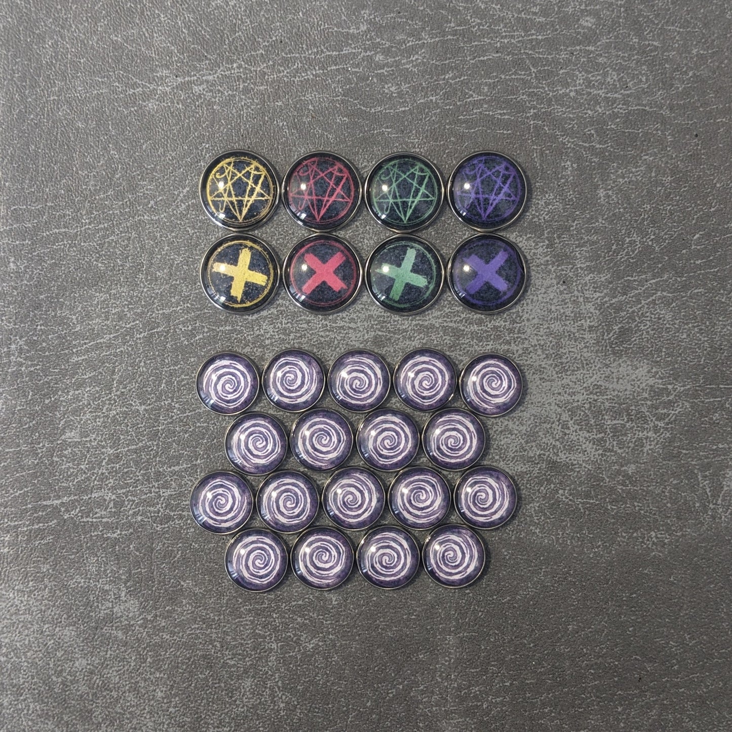 Pandemie: Reign of Cthulhu Brettspiel inspiriertes inoffizielles Token-Paket aus Glas und Metall