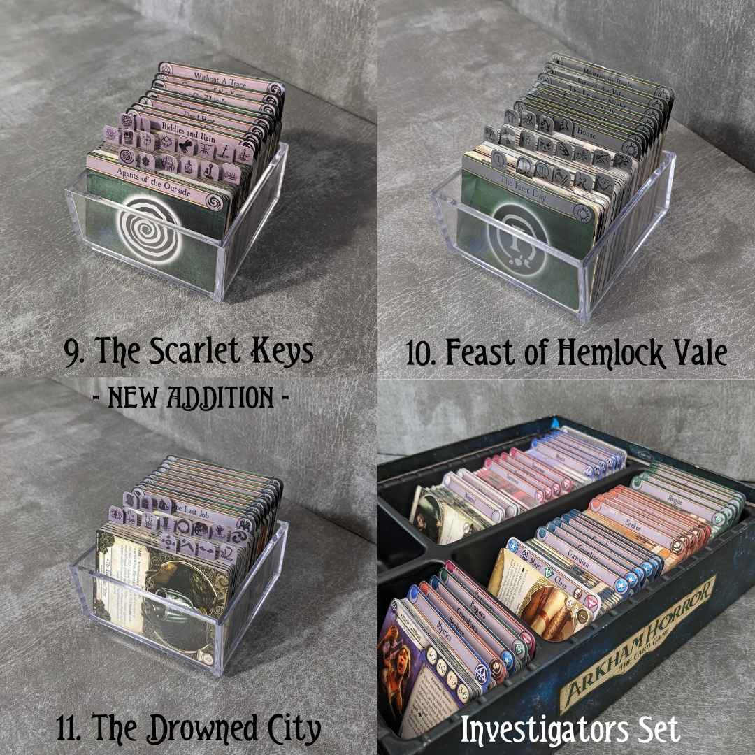 Arkham Horror Das Kartenspiel inspiriertes inoffizielles Token-Paket aus Glas und Metall