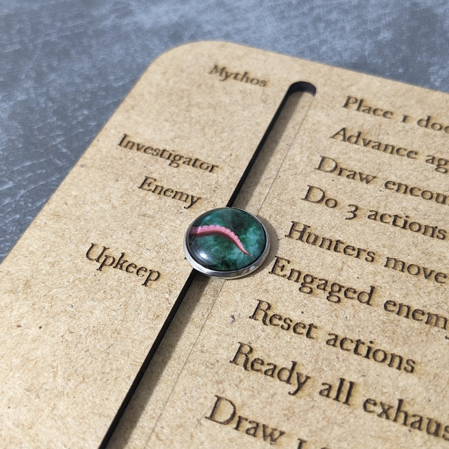 Arkham Horror The Card Game Inspired Magnetic Round Tracker Board