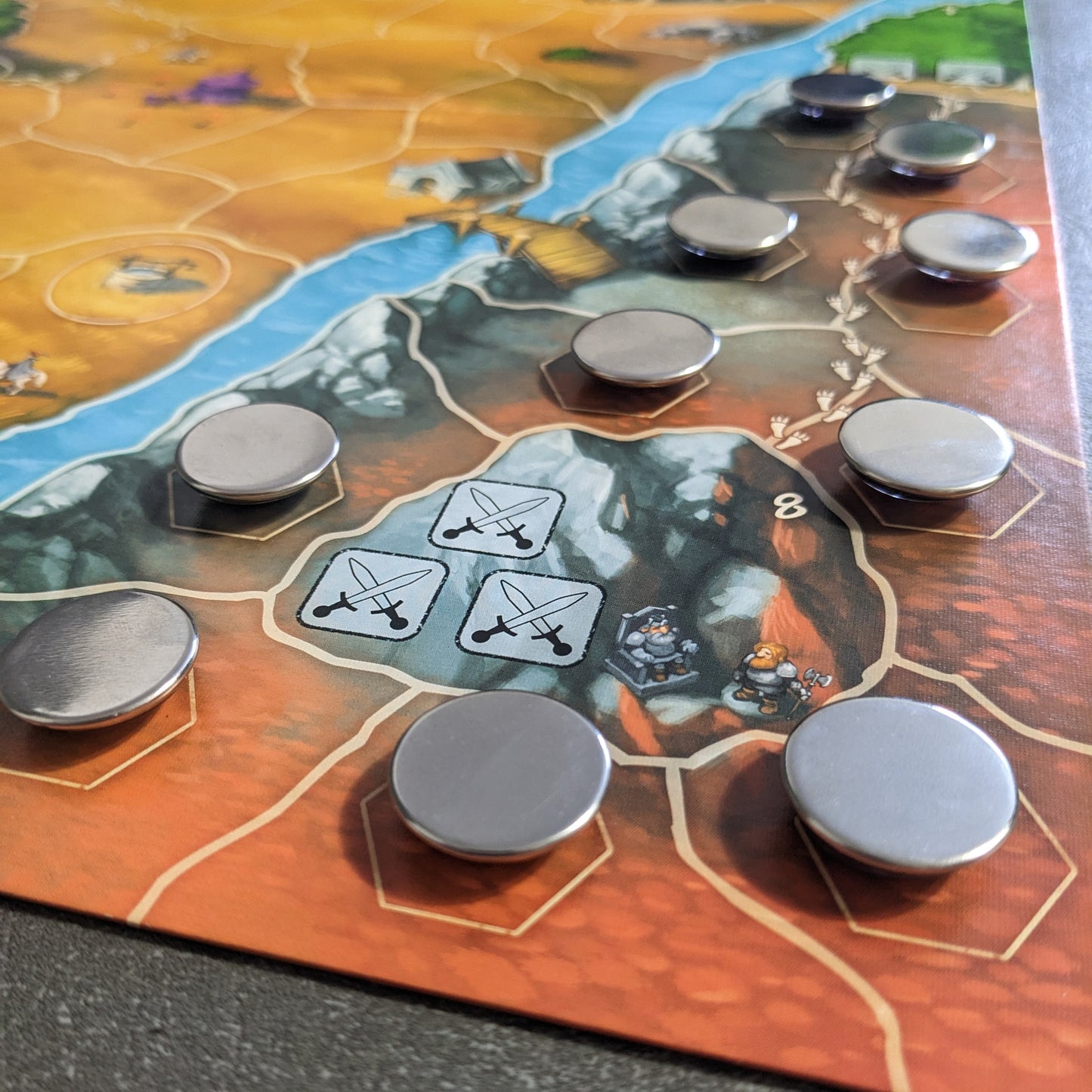Andor Family Fantasy Board Game Inspired Unofficial Glass and Metal Token Pack