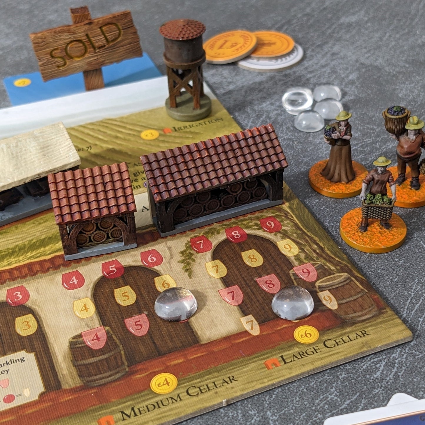 Viticulture Board Game Inspired Unofficial Structures Building Upgrade Pack