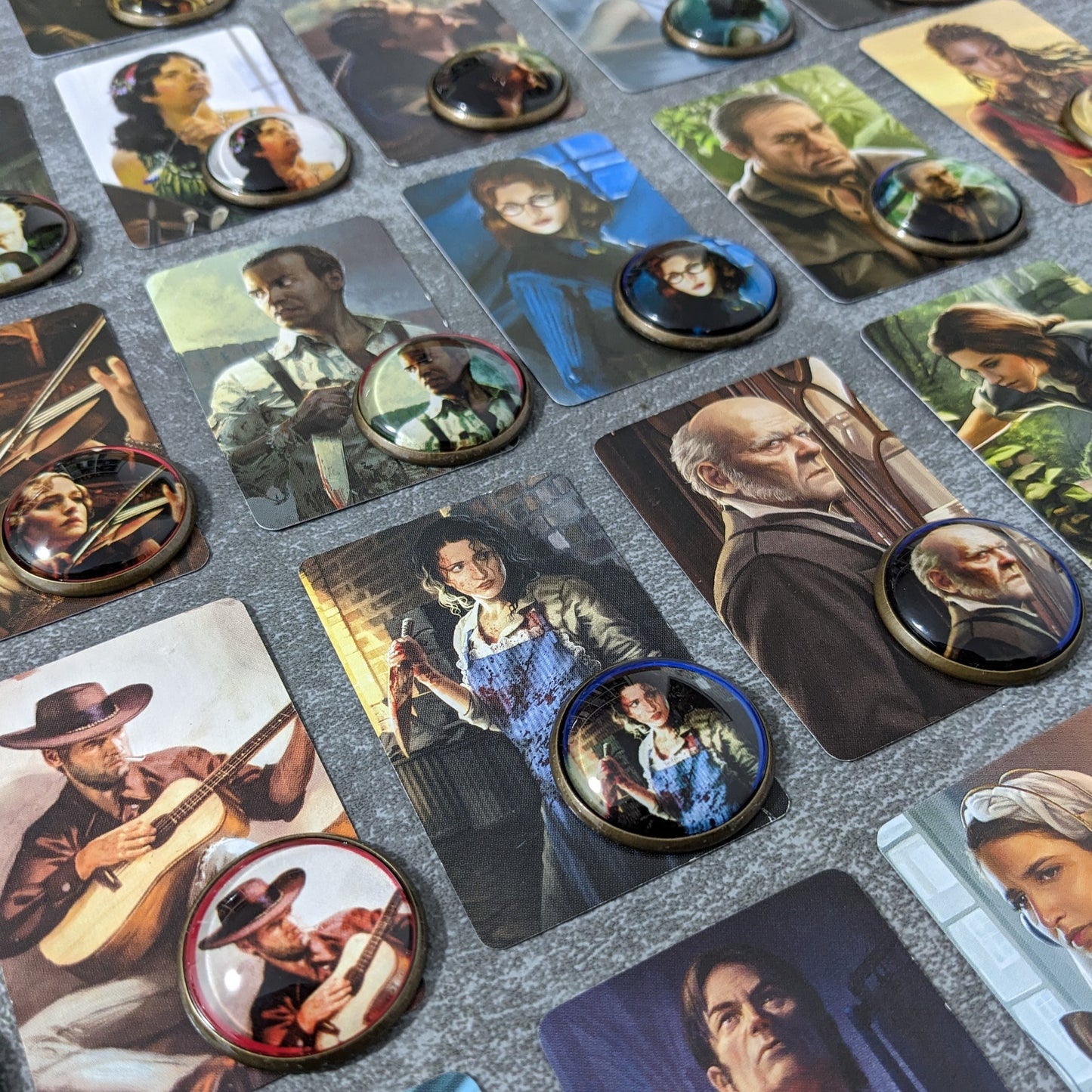 Arkham Horror Das Kartenspiel inspiriertes inoffizielles Token-Paket aus Glas und Metall