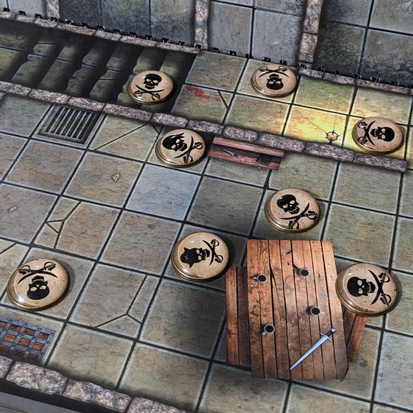 Pack de 26 jetons en verre et métal pour classe de personnage de Donjons et Dragons