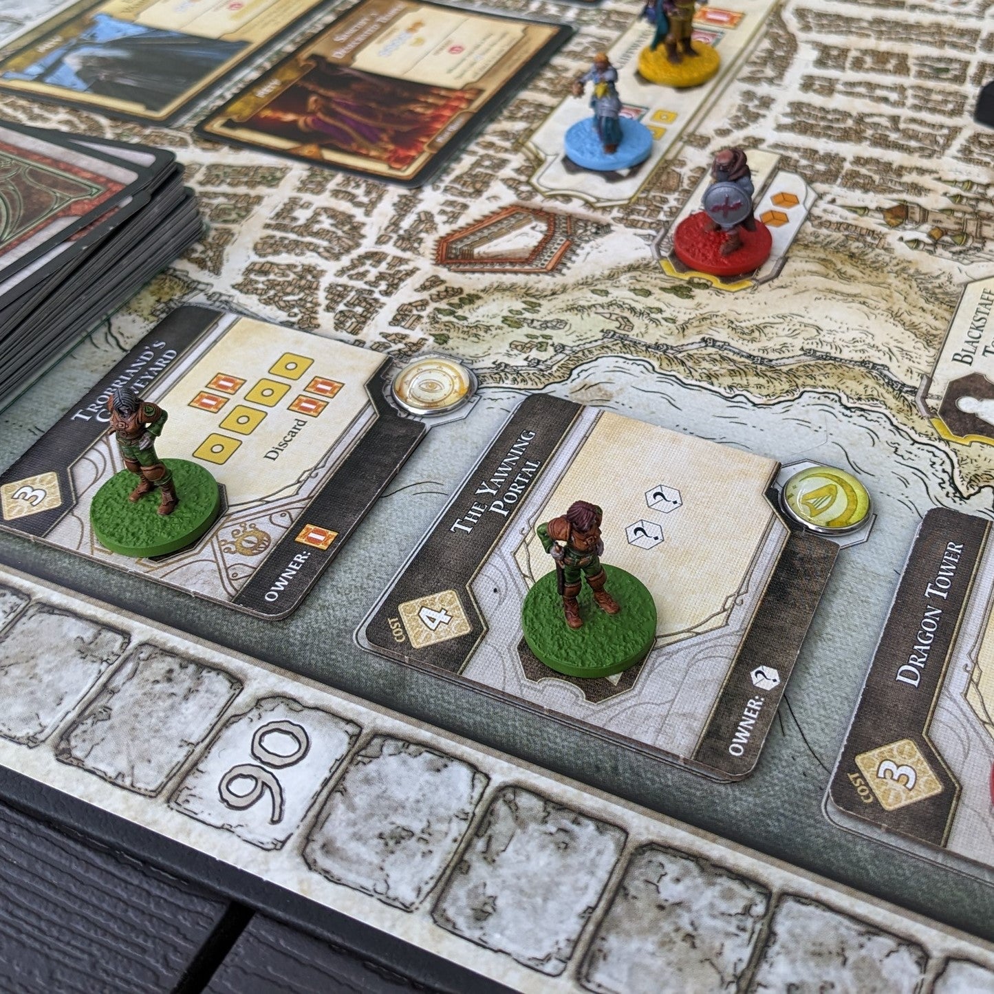 Pack de jetons en verre et en métal non officiel inspiré du jeu de société 7 Wonders Duel et de l'extension Panthéon et Agora