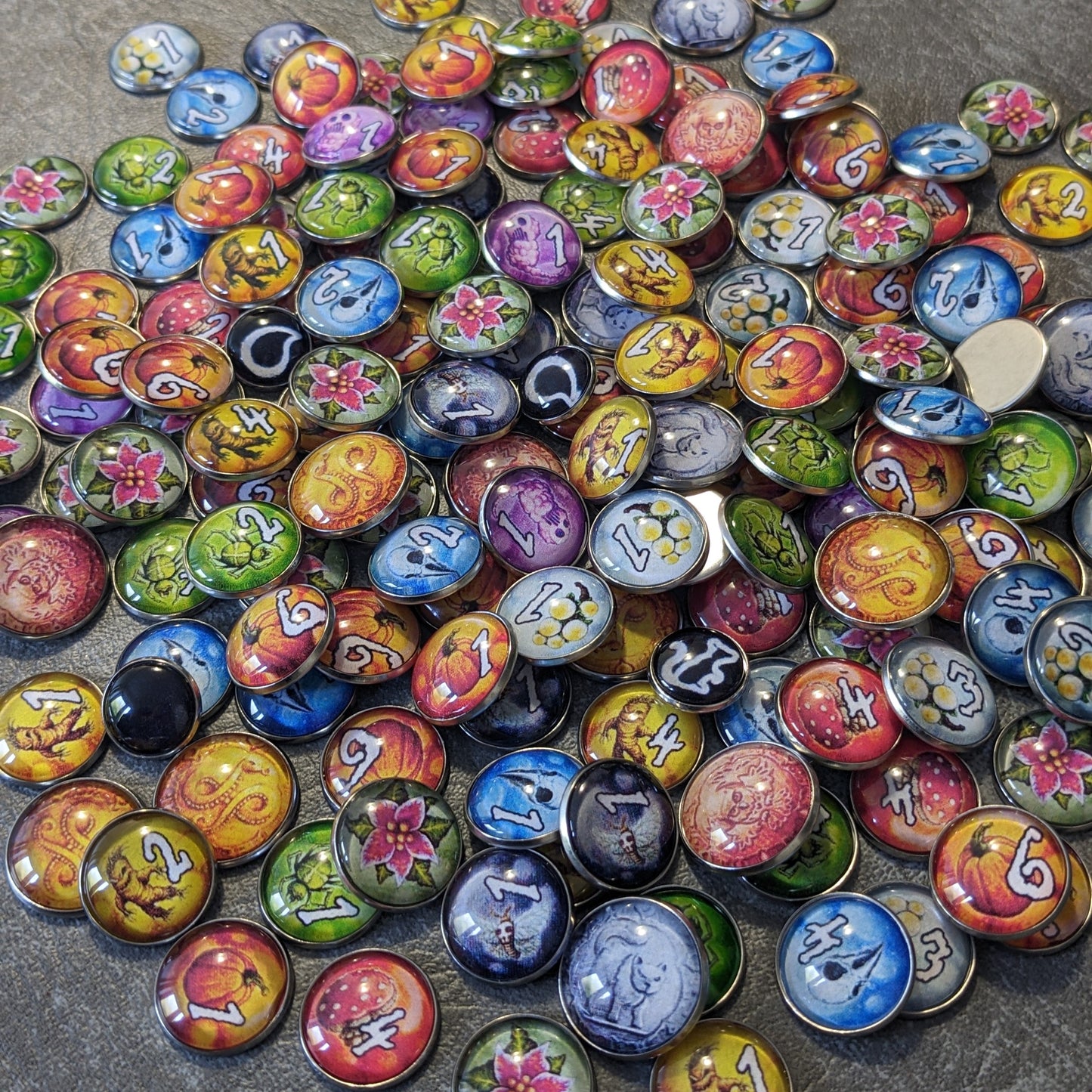 Quacksalber von Quedlinburg Brettspiel inspiriertes inoffizielles Token-Paket aus Glas und Metall
