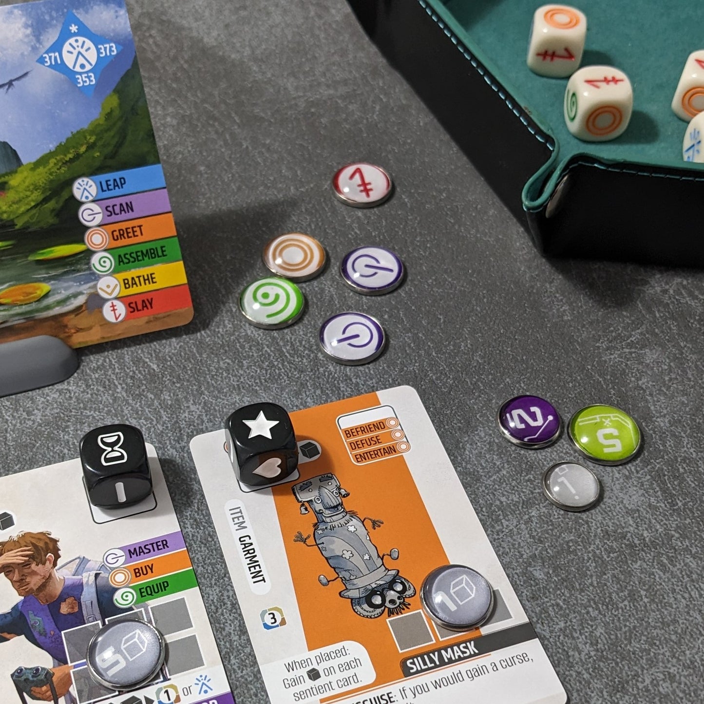 Vantage Board Game Inspired Unofficial Glass and Metal Token Pack