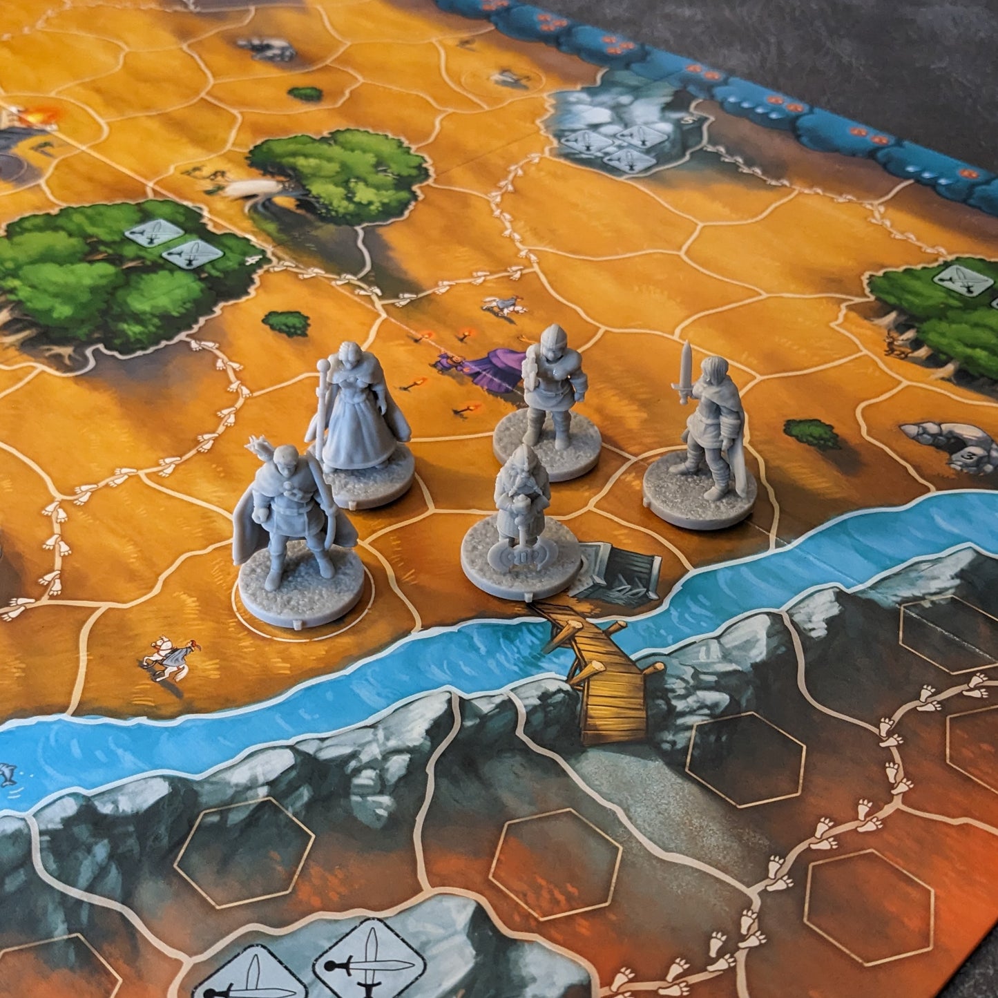 Andor Family Fantasy 32mm Unpainted Board Game Character Inspired Unofficial 9 Figure Pack