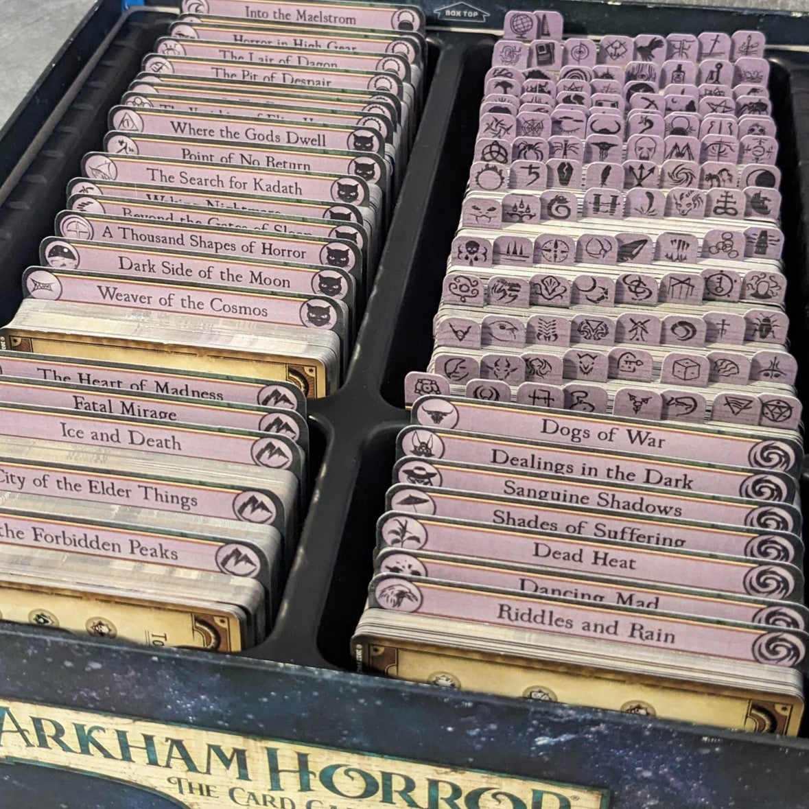 Arkham Horror Das Kartenspiel inspiriertes inoffizielles Token-Paket aus Glas und Metall