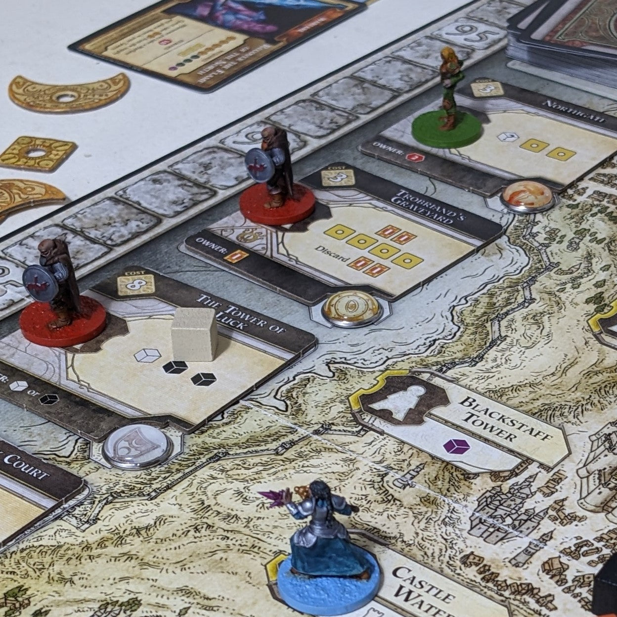 Pack de jetons en verre et en métal non officiel inspiré du jeu de société 7 Wonders Duel et de l'extension Panthéon et Agora