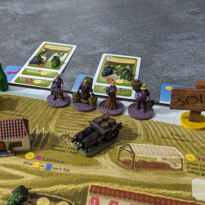 Viticulture Board Game and Expansion Inspired Unpainted Unofficial Player Figures Meeple Upgrade Pack